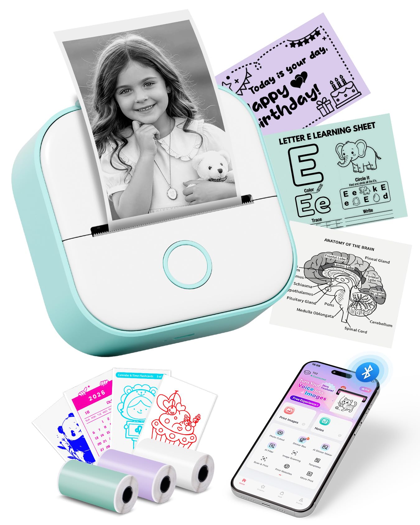Memoking T02 AI Sticker Printer