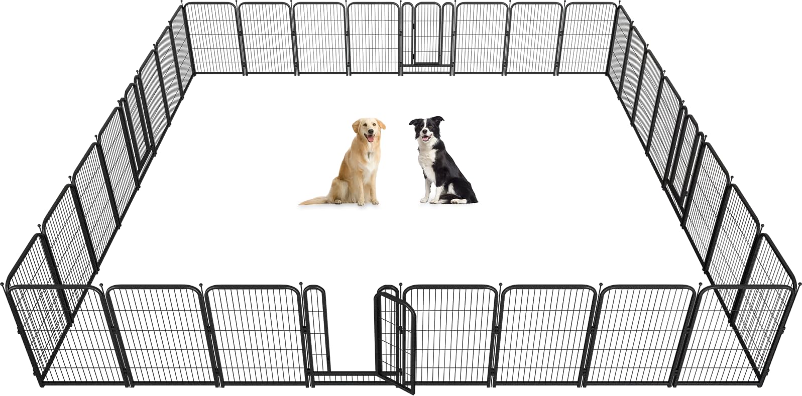 Petorldog 45-Inch Metal Dog Playpen, 32 Panels