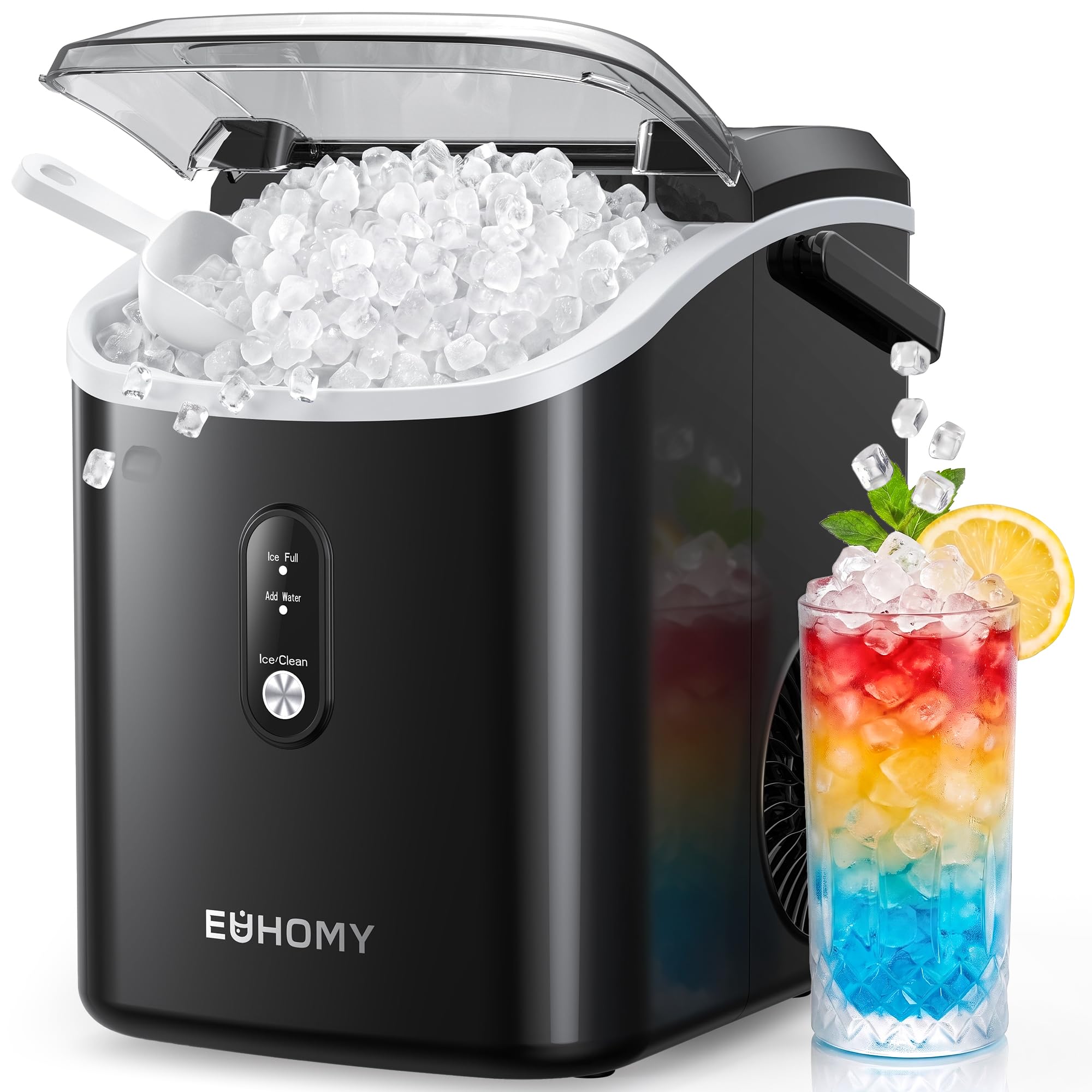 EUHOMY Countertop Nugget Ice Maker