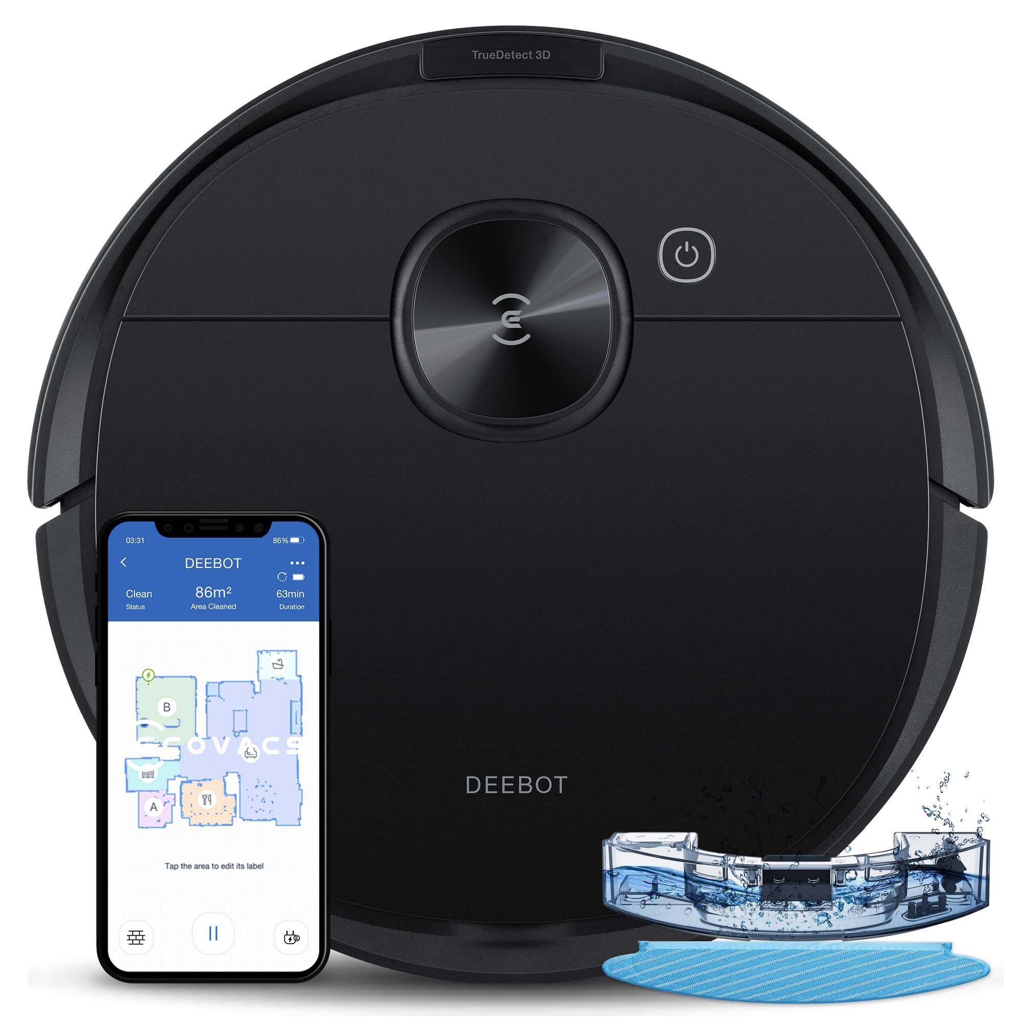 ECOVACS Deebot N8 Pro Robot Vacuum and Mop