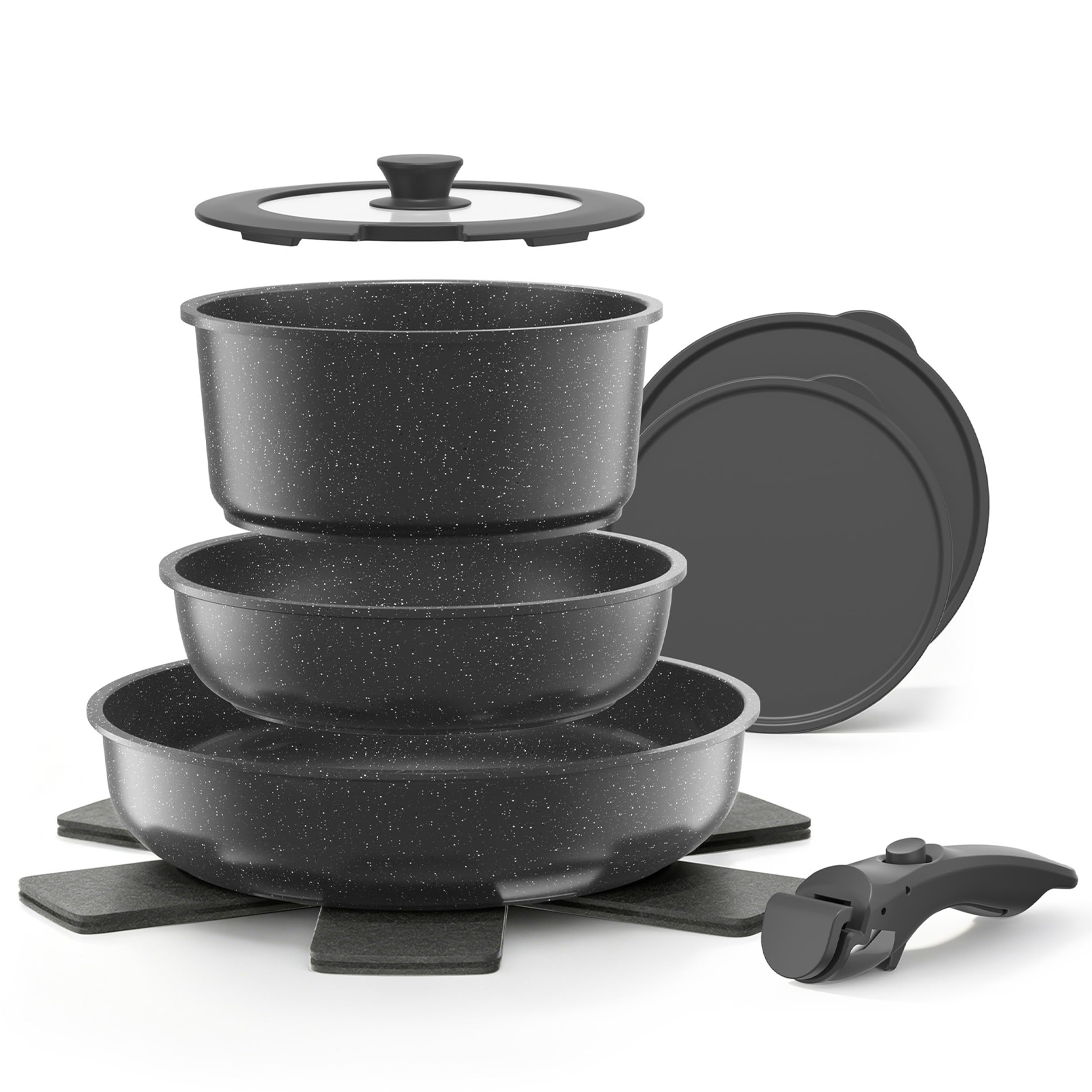 YASHE 9pc Granite Set