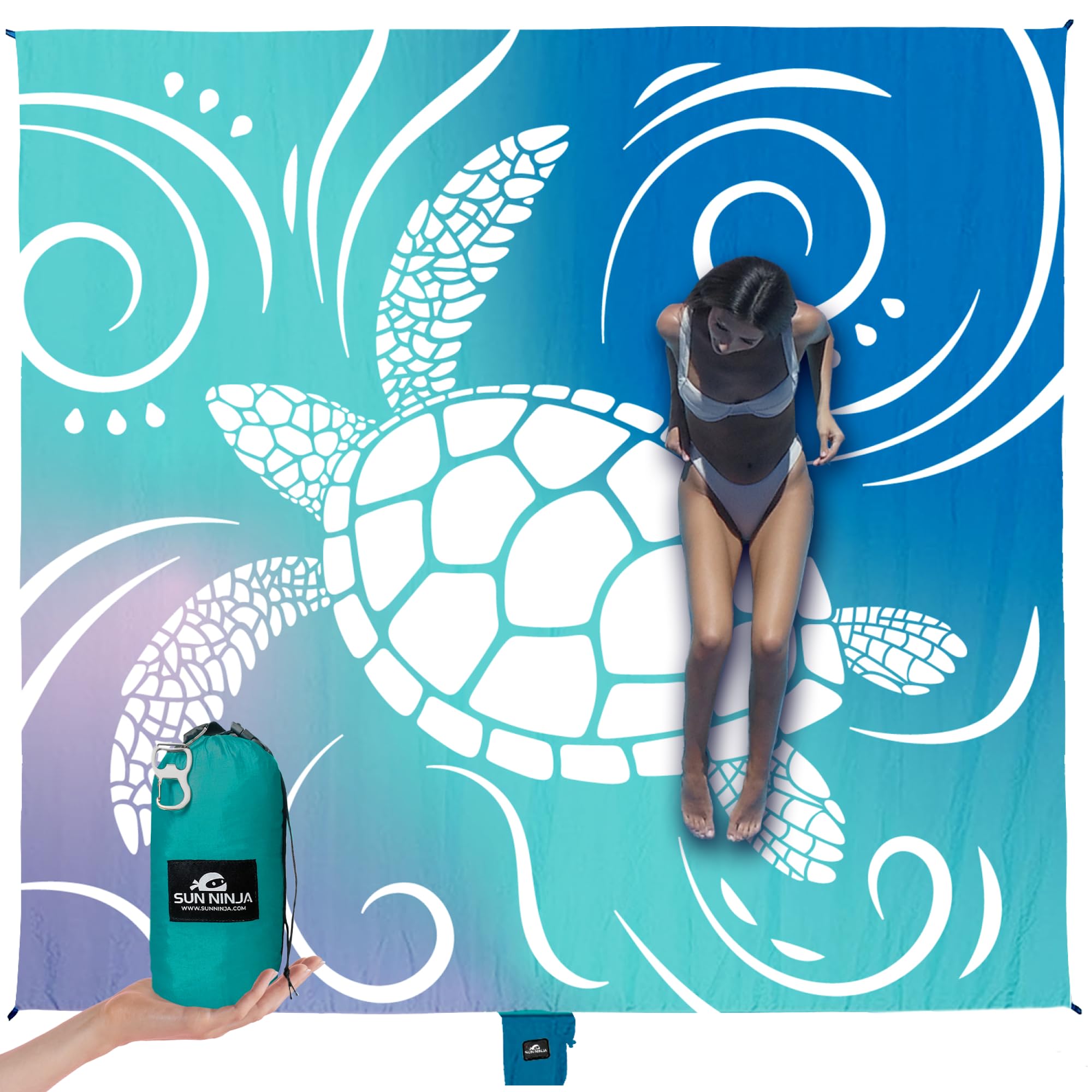 SUN NINJA Oversized Beach Blanket