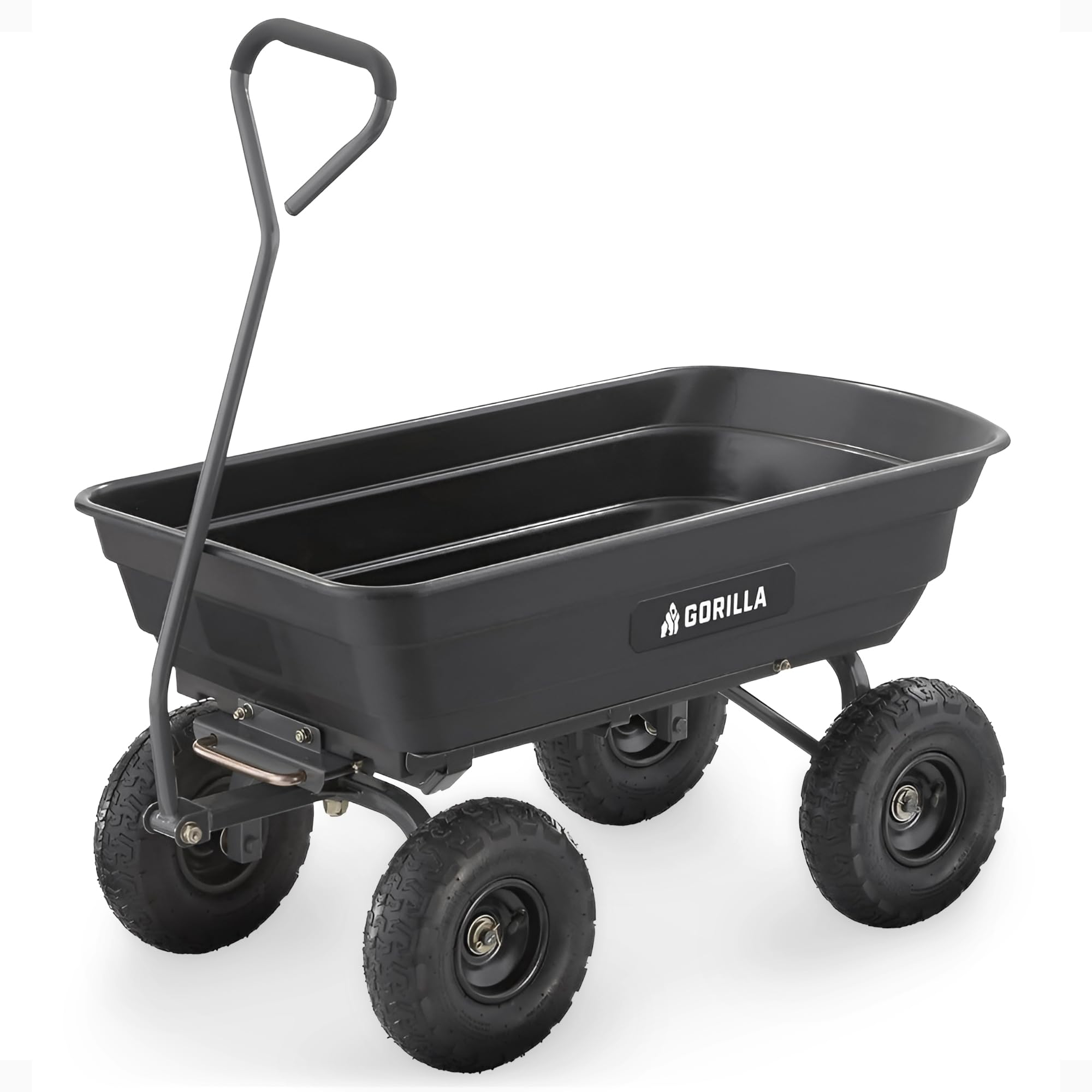 Gorilla Carts 4 Cu Ft Poly Garden Dump Cart