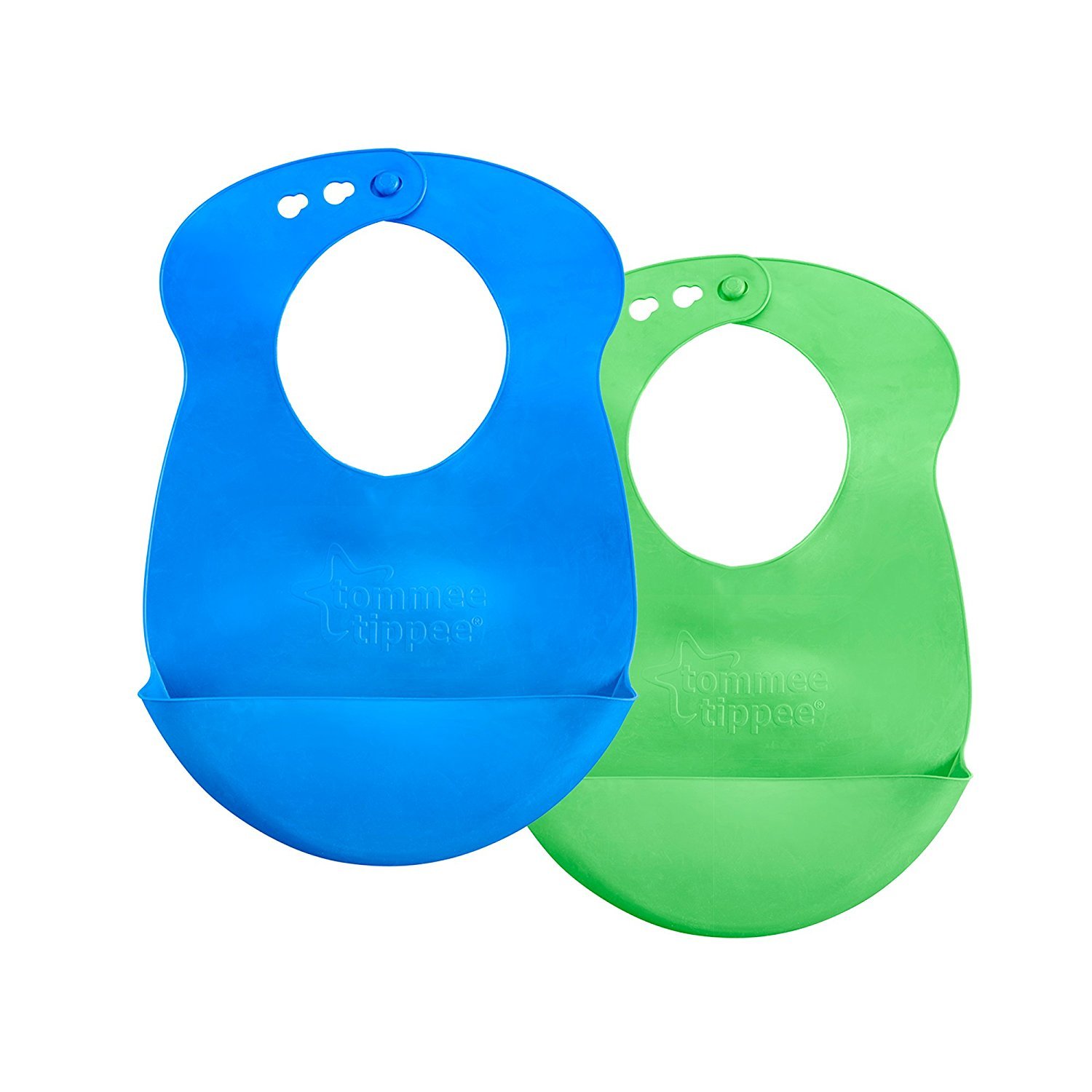 Tommee Tippee Easi-Roll Bibs, 2-Pack