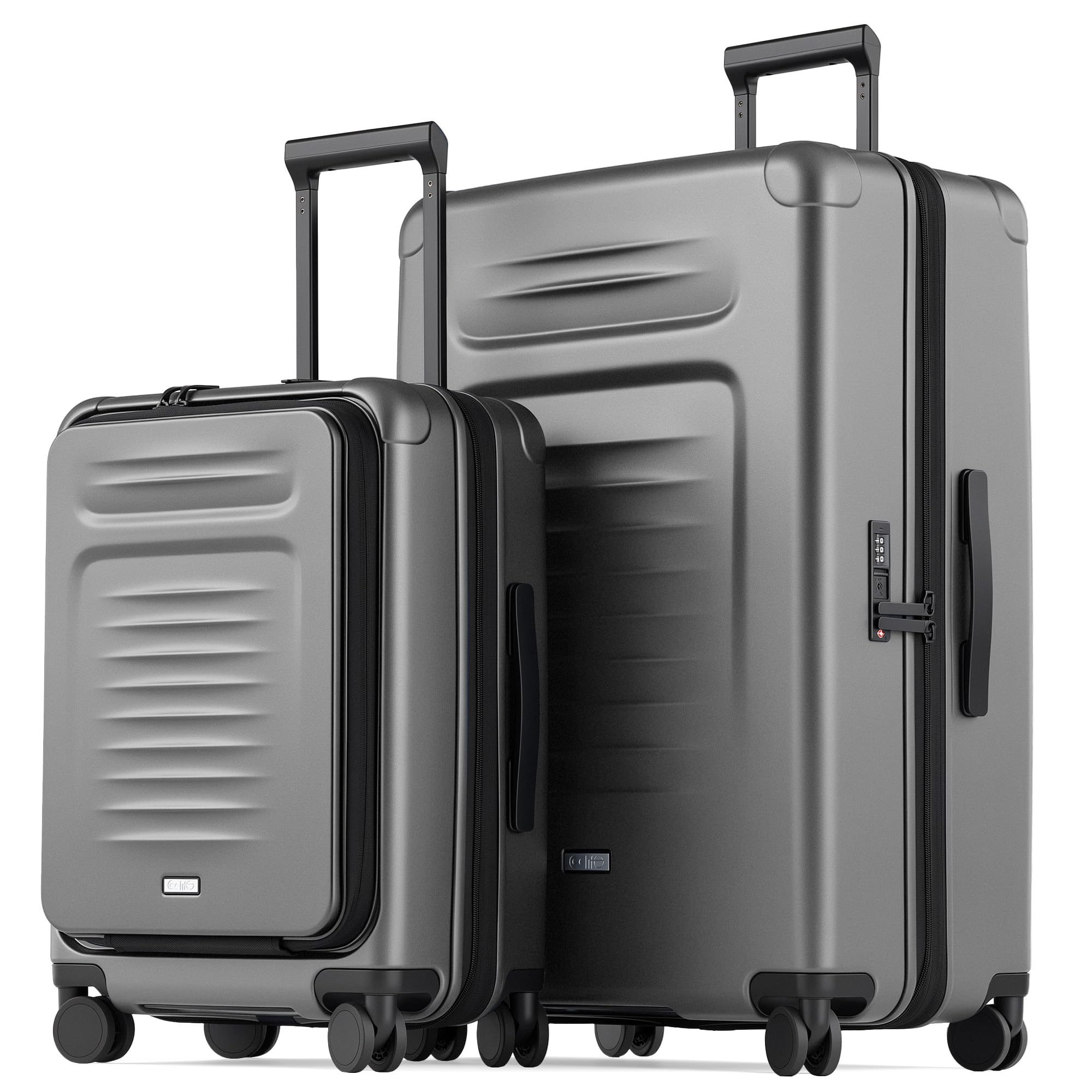 Coolife Expandable Luggage 2-Piece Set