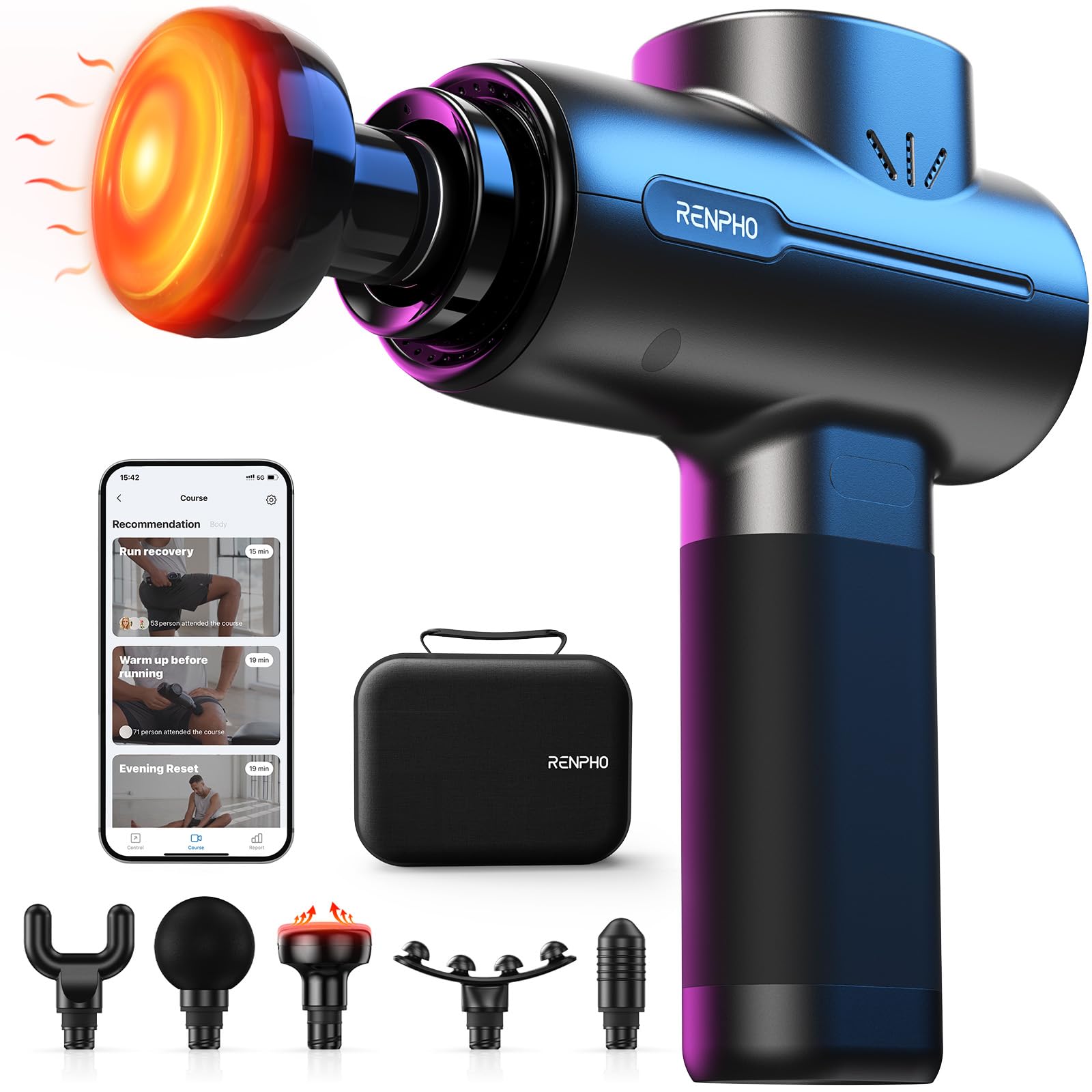 RENPHO Active+ Thermal Massage Gun