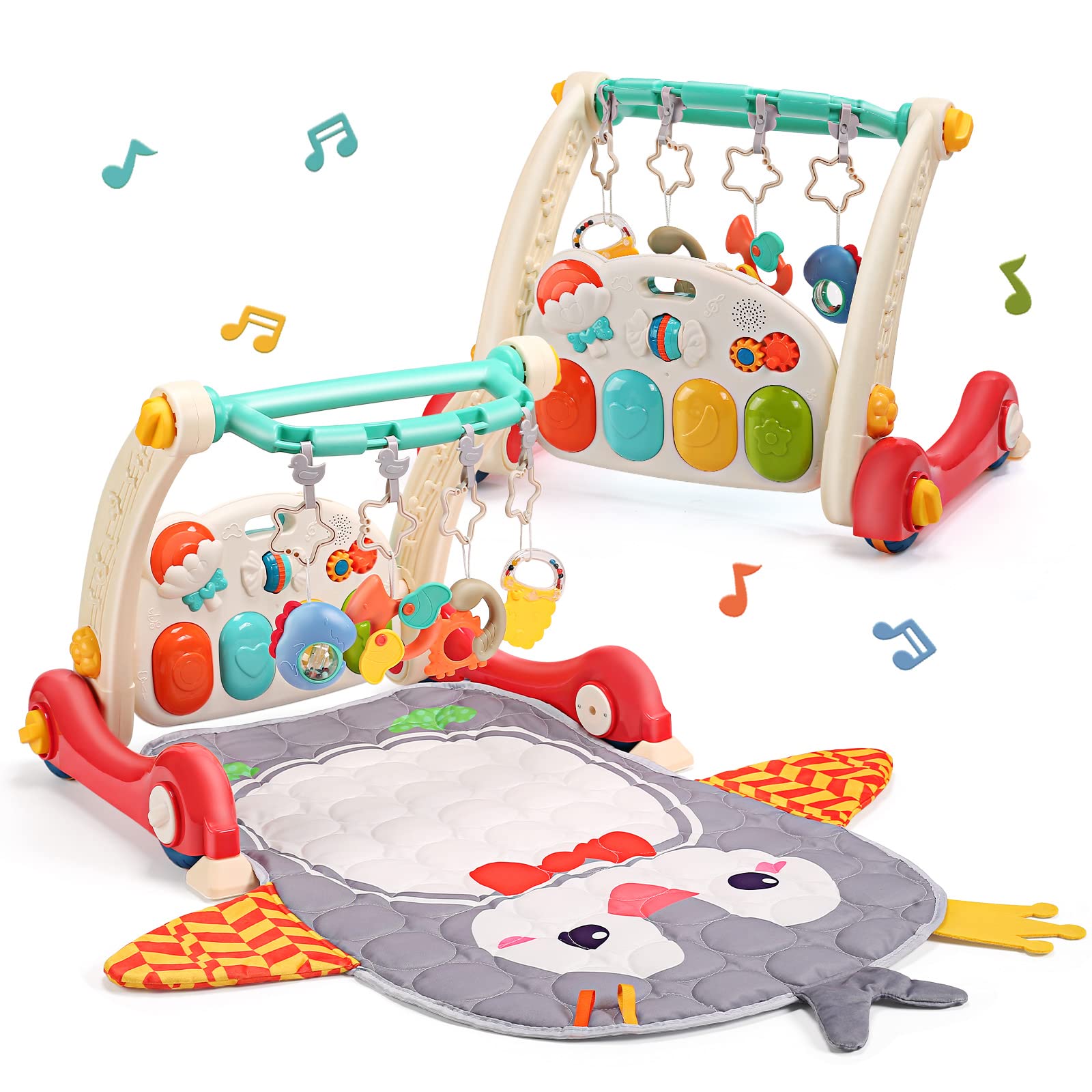 CUTE STONE Baby Play Gym & Learning Walker