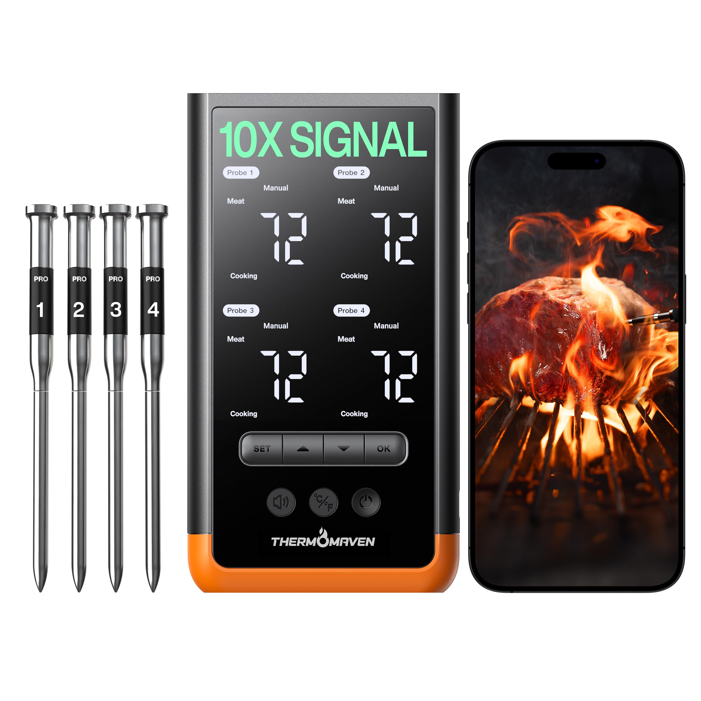 ThermoMaven G4 4-Probe Wireless Thermometer