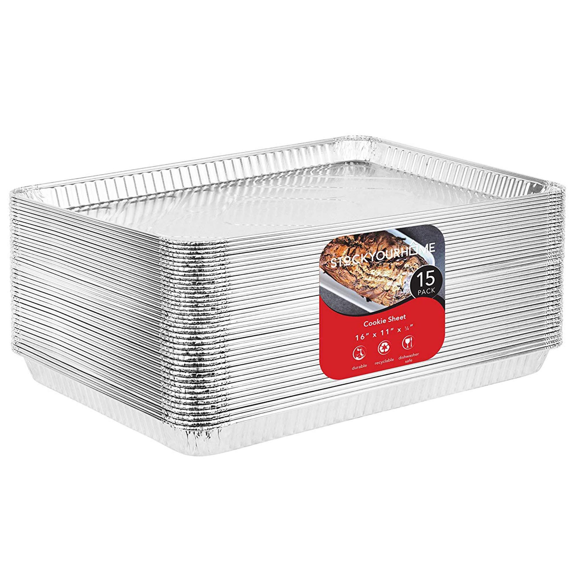 Stock Your Home 16 x 11-Inch Foil Sheets