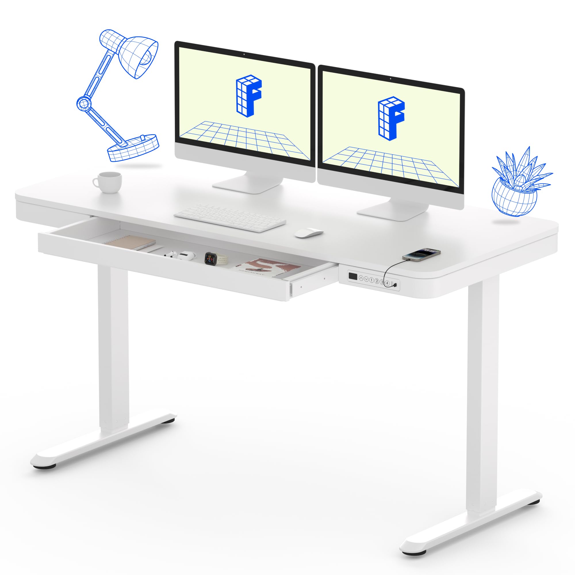 FLEXISPOT Comhar 55-Inch Standing Desk