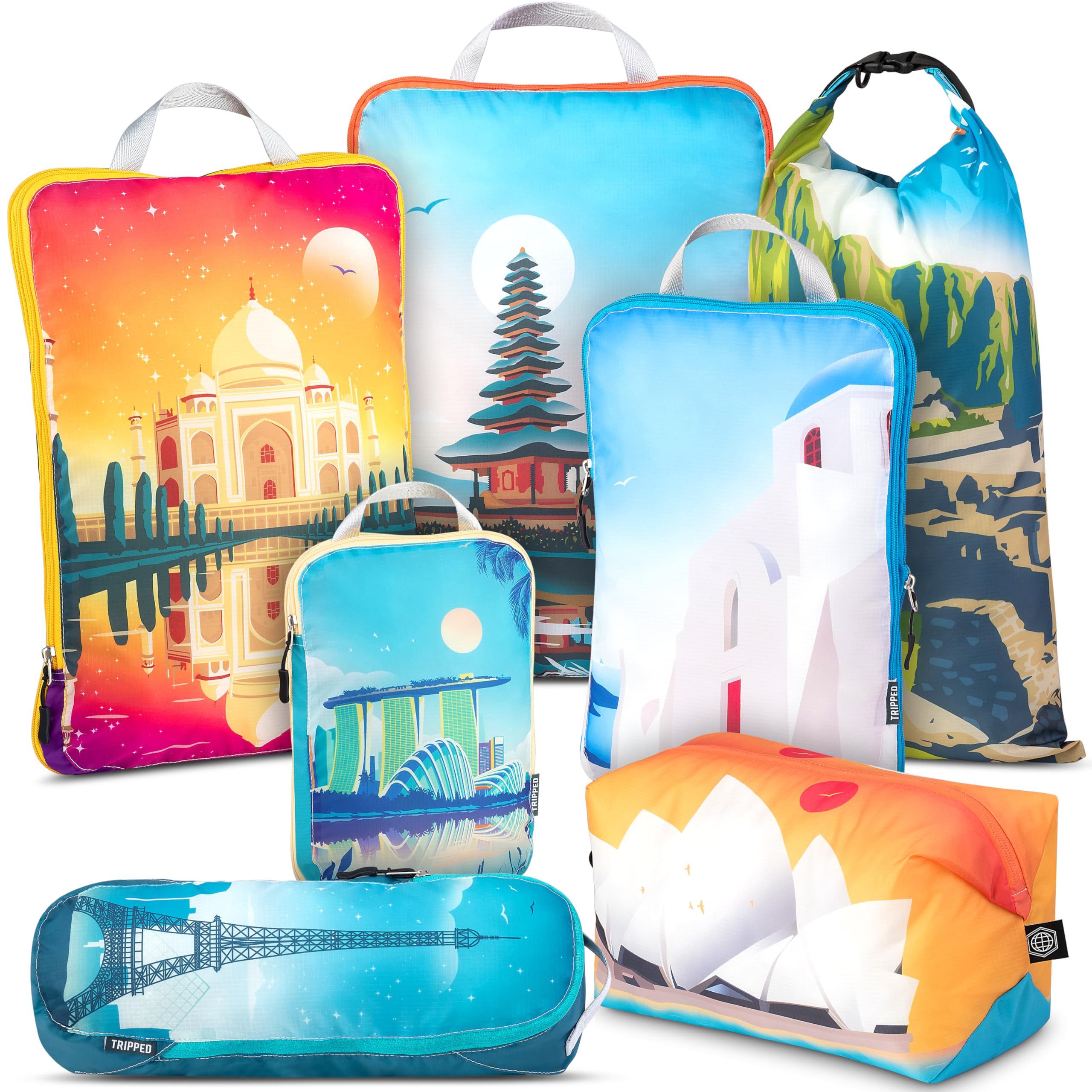 TRIPPED Compression Packing Cubes (7-Piece Set)