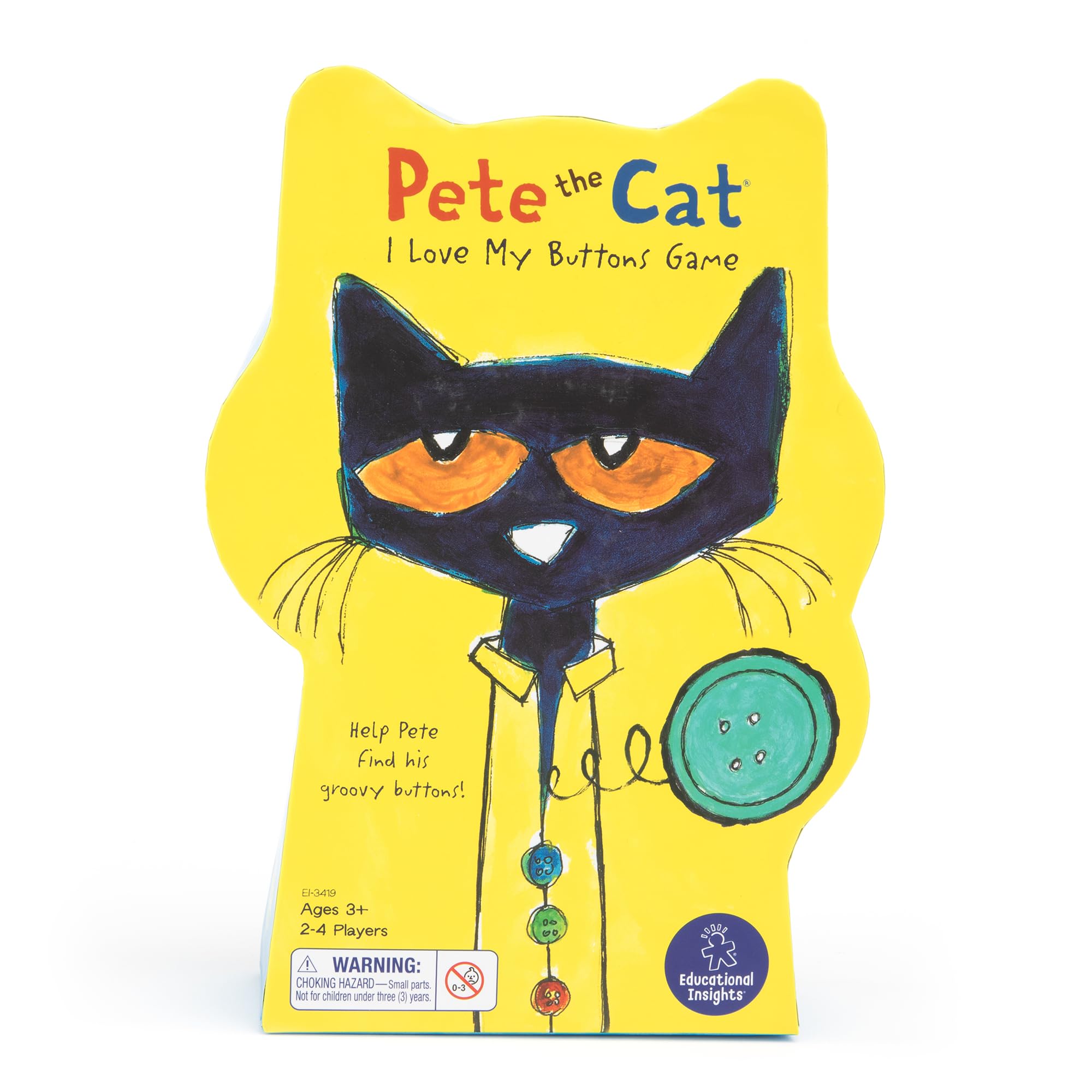 Educational Insights Pete the Cat I Love My Buttons Game