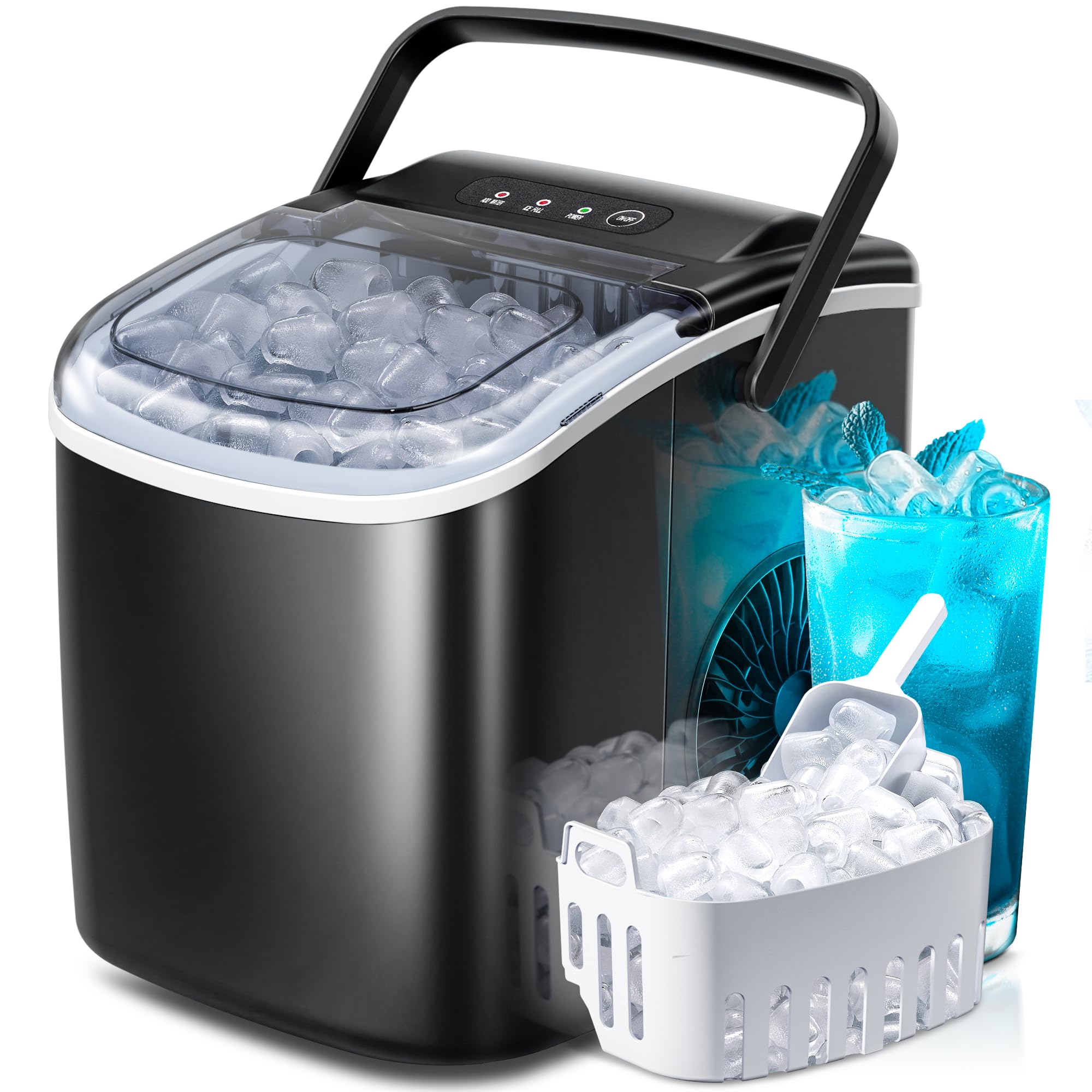 Crzoe Portable Countertop Ice Maker
