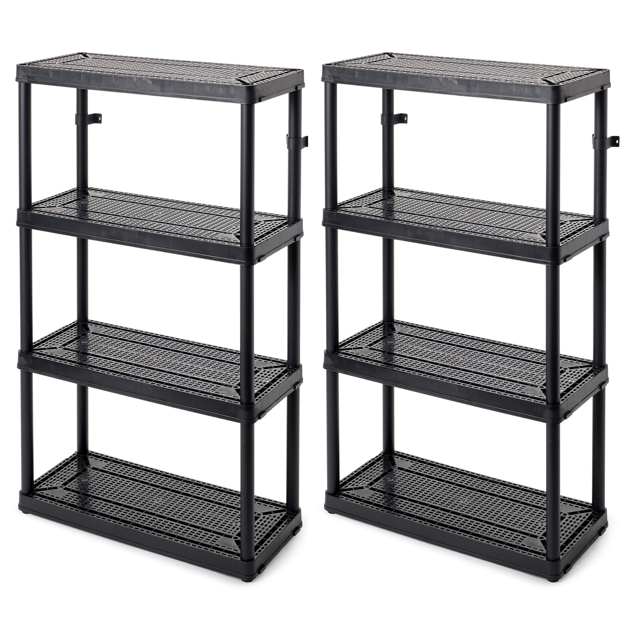 Gracious Living 4-Shelf Storage Rack, 2-Pack