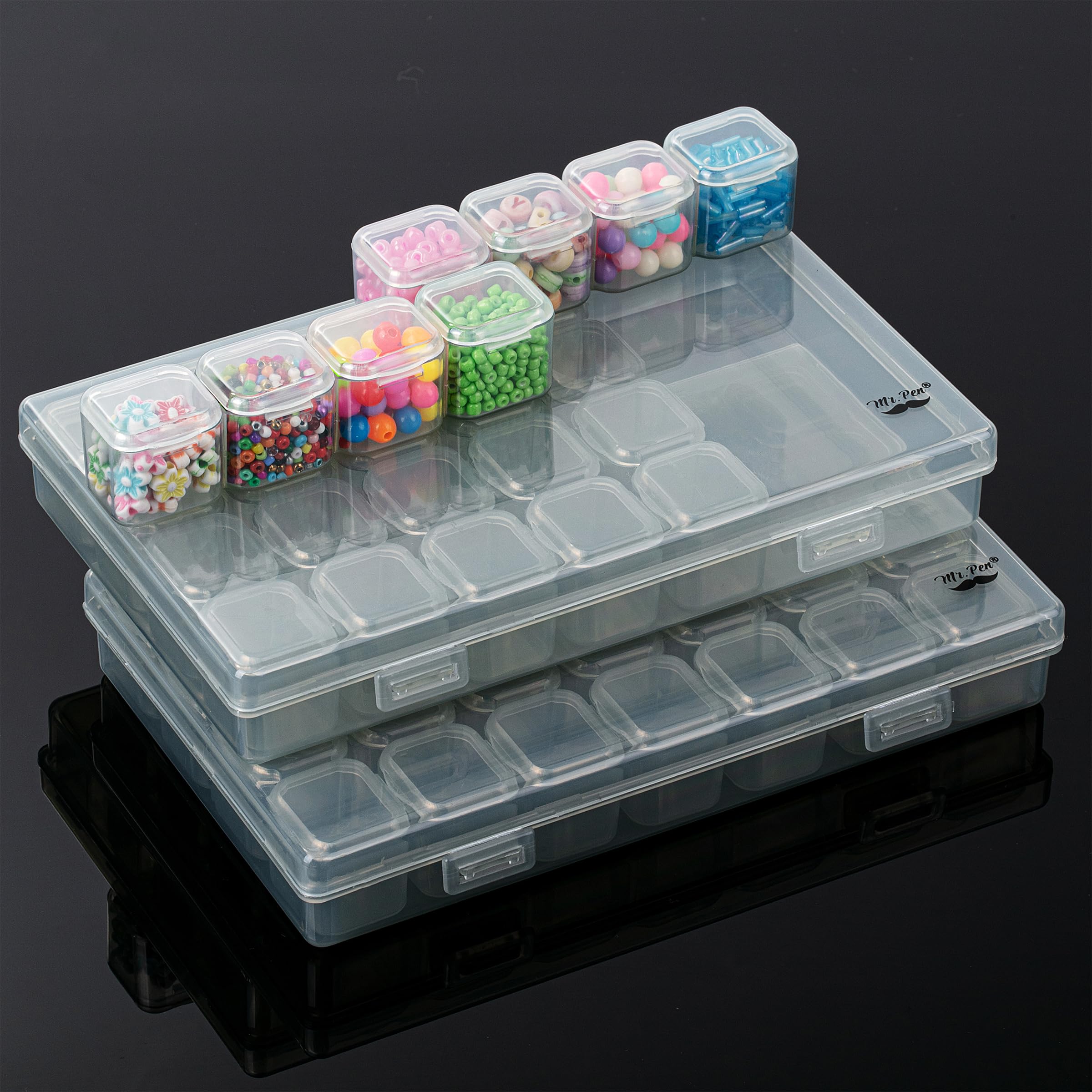 Mr. Pen Bead Storage Containers with 160 Labels