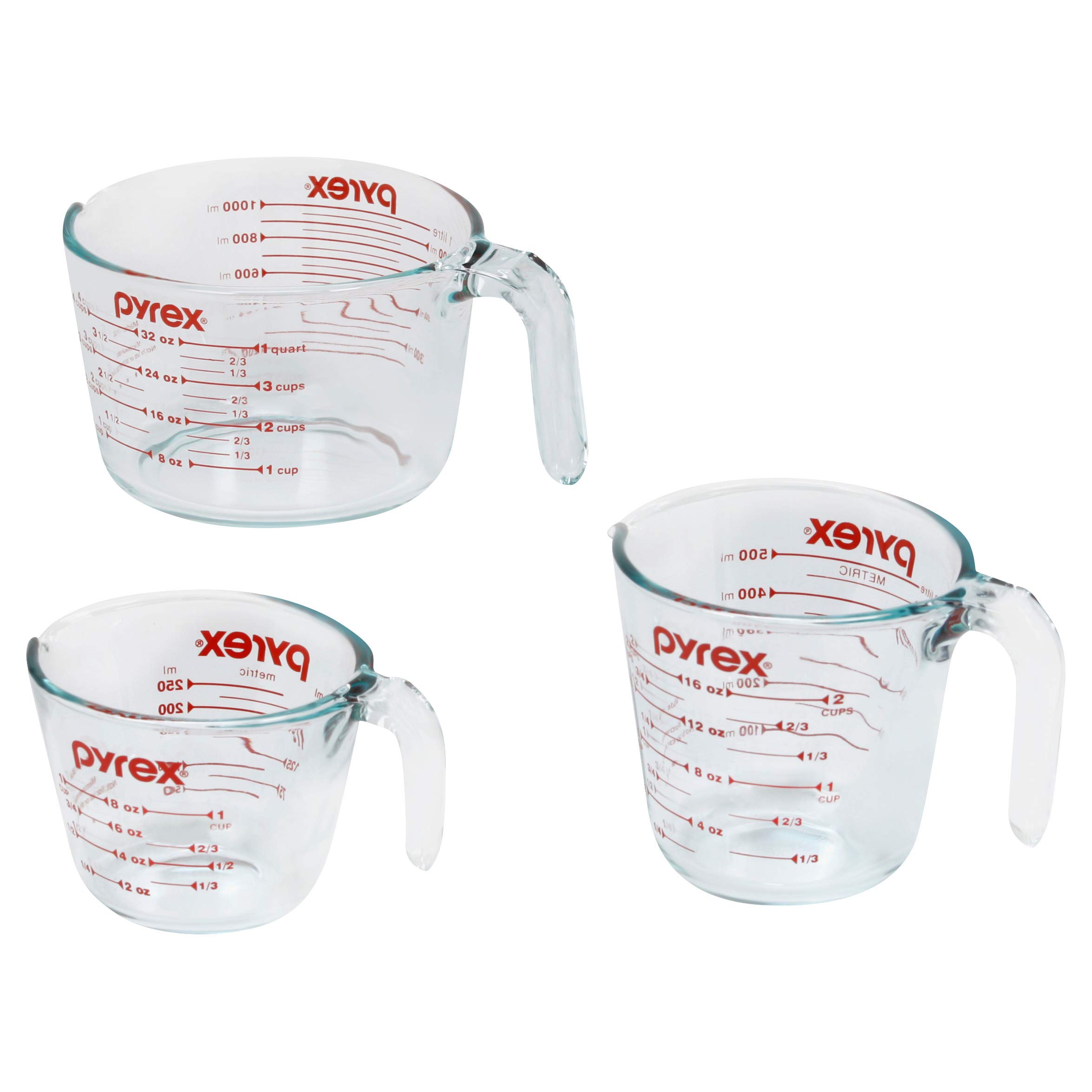 Pyrex Essentials 3-Pack Glass Measuring Cups