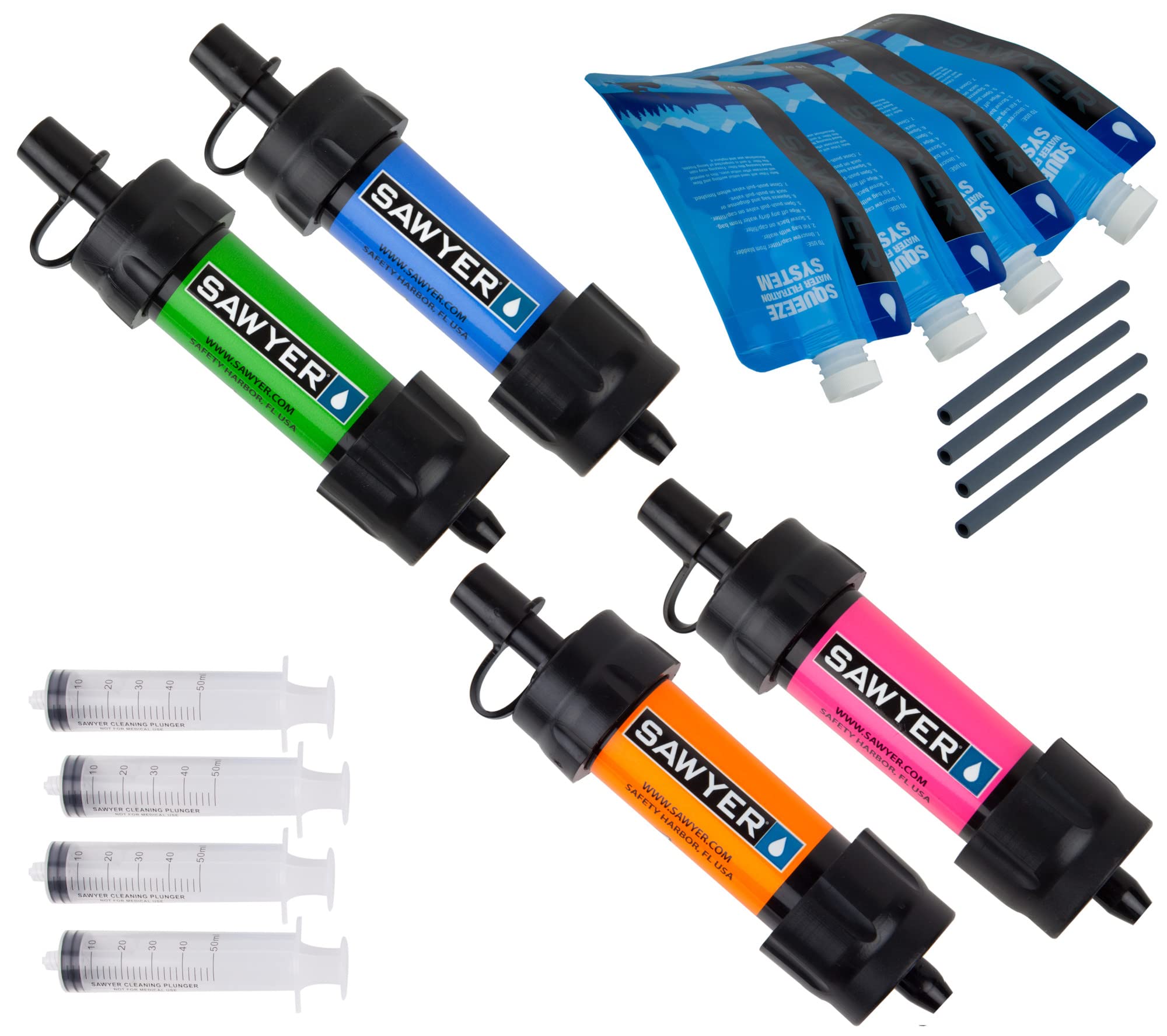 Sawyer Mini Water Filtration System 4-Pack