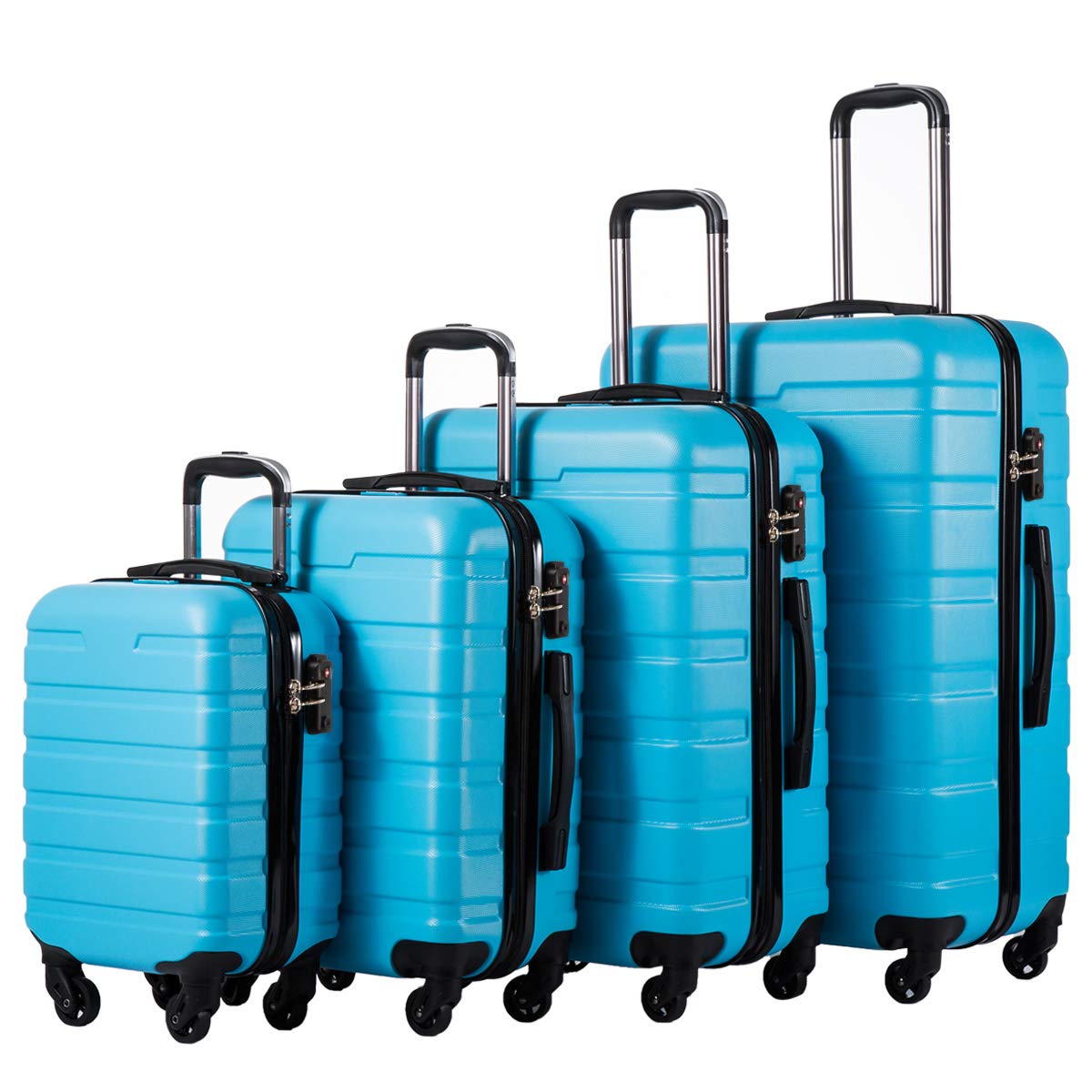 Coolife 3-Piece ABS Set, 16/20/24/28in