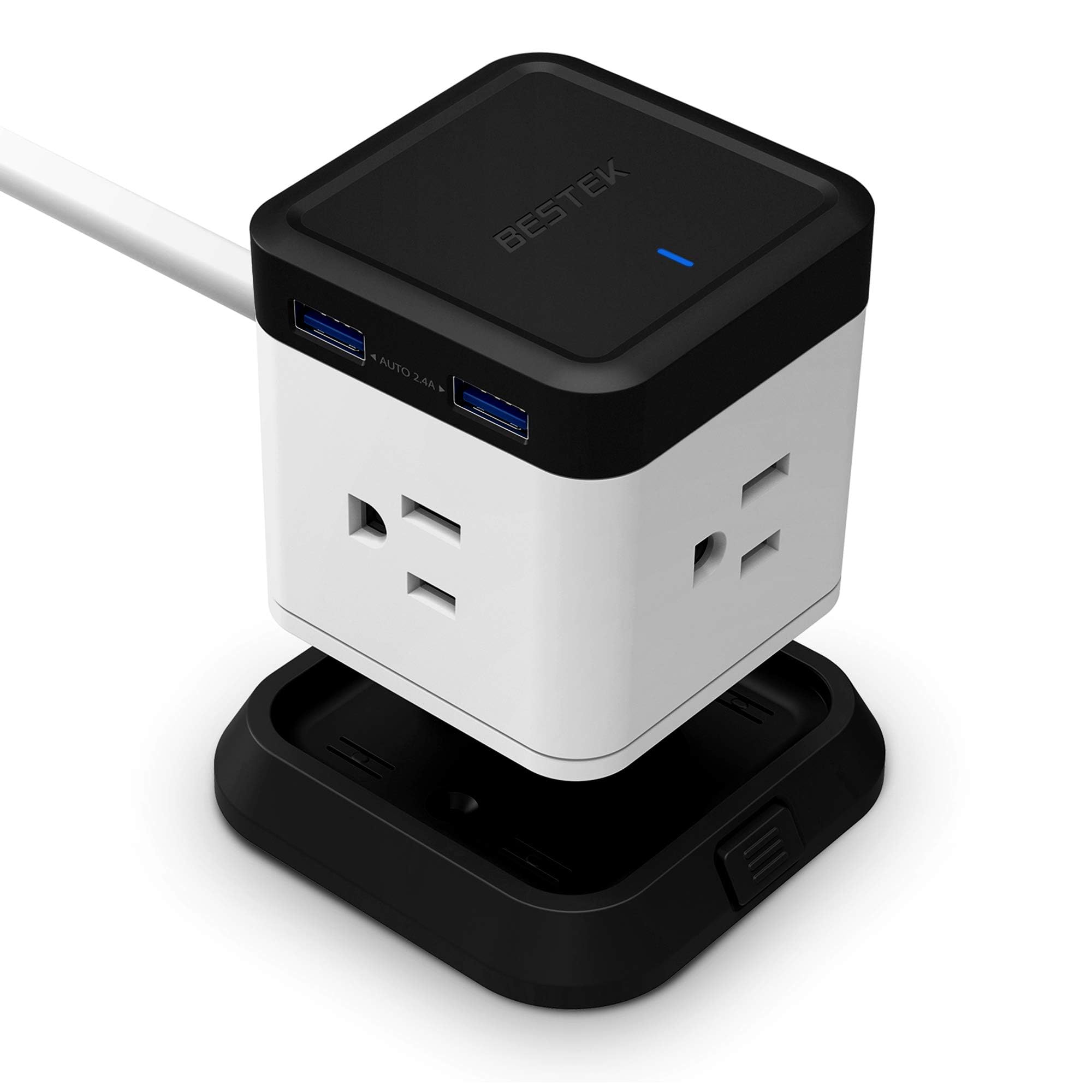BESTEK 3-Outlet, 4-USB Power Cube