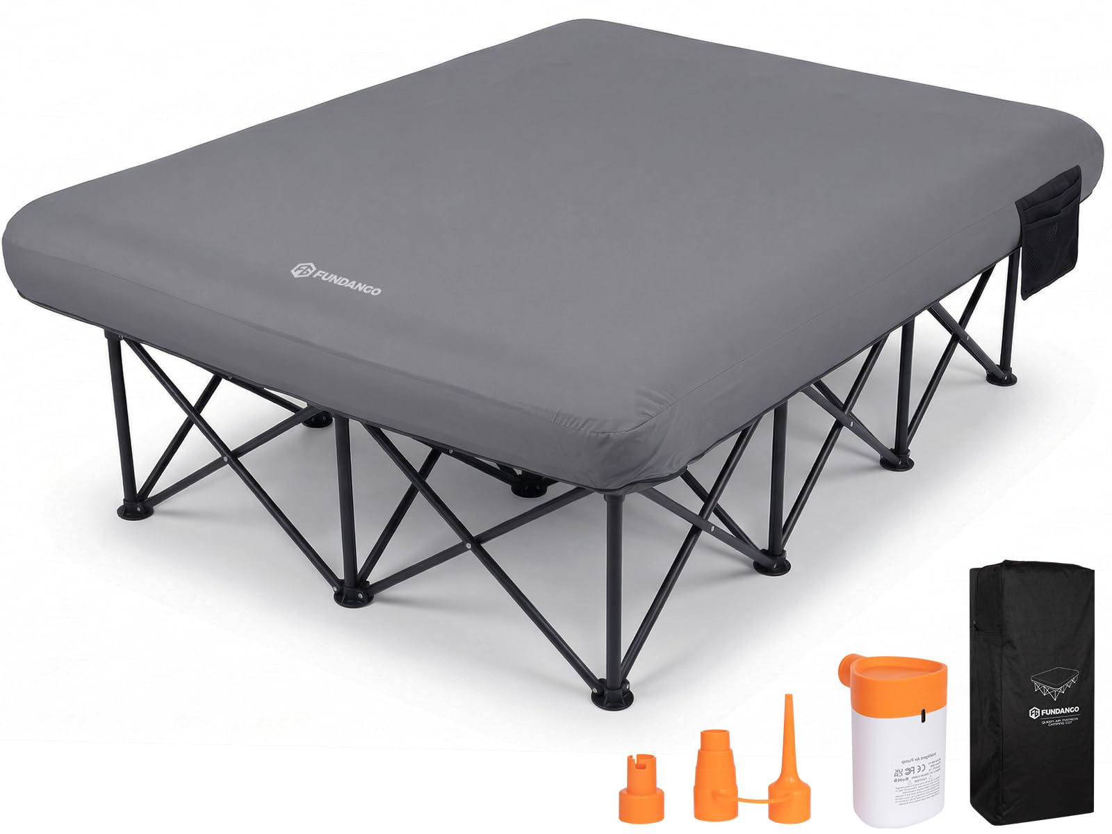 FUNDANGO Queen Camping Cot with Electric Pump