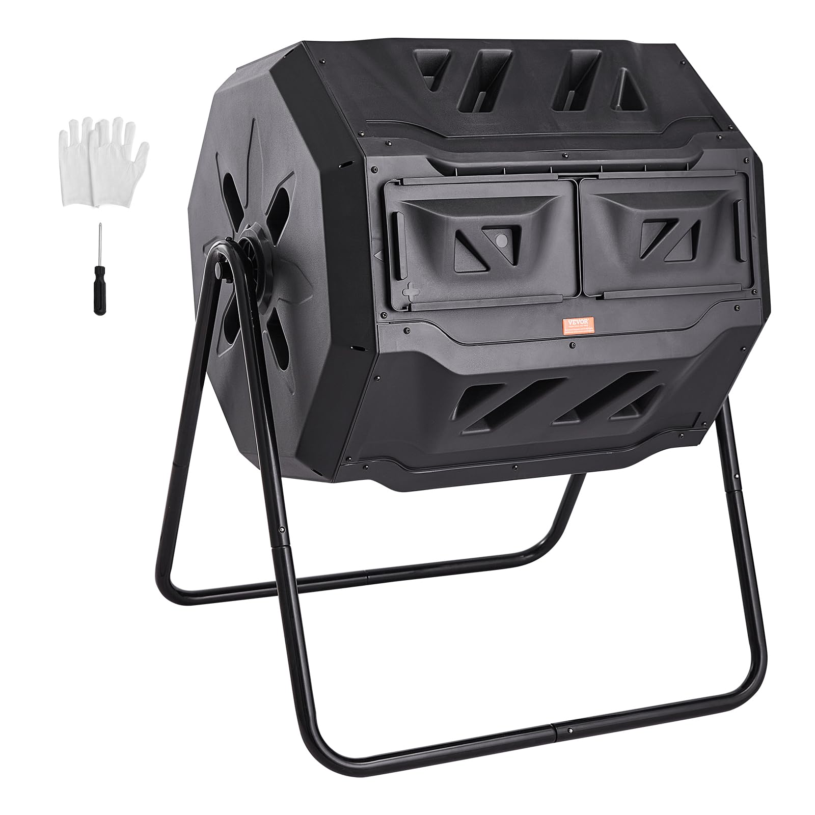 VEVOR 43-Gallon Dual-Chamber Tumbler