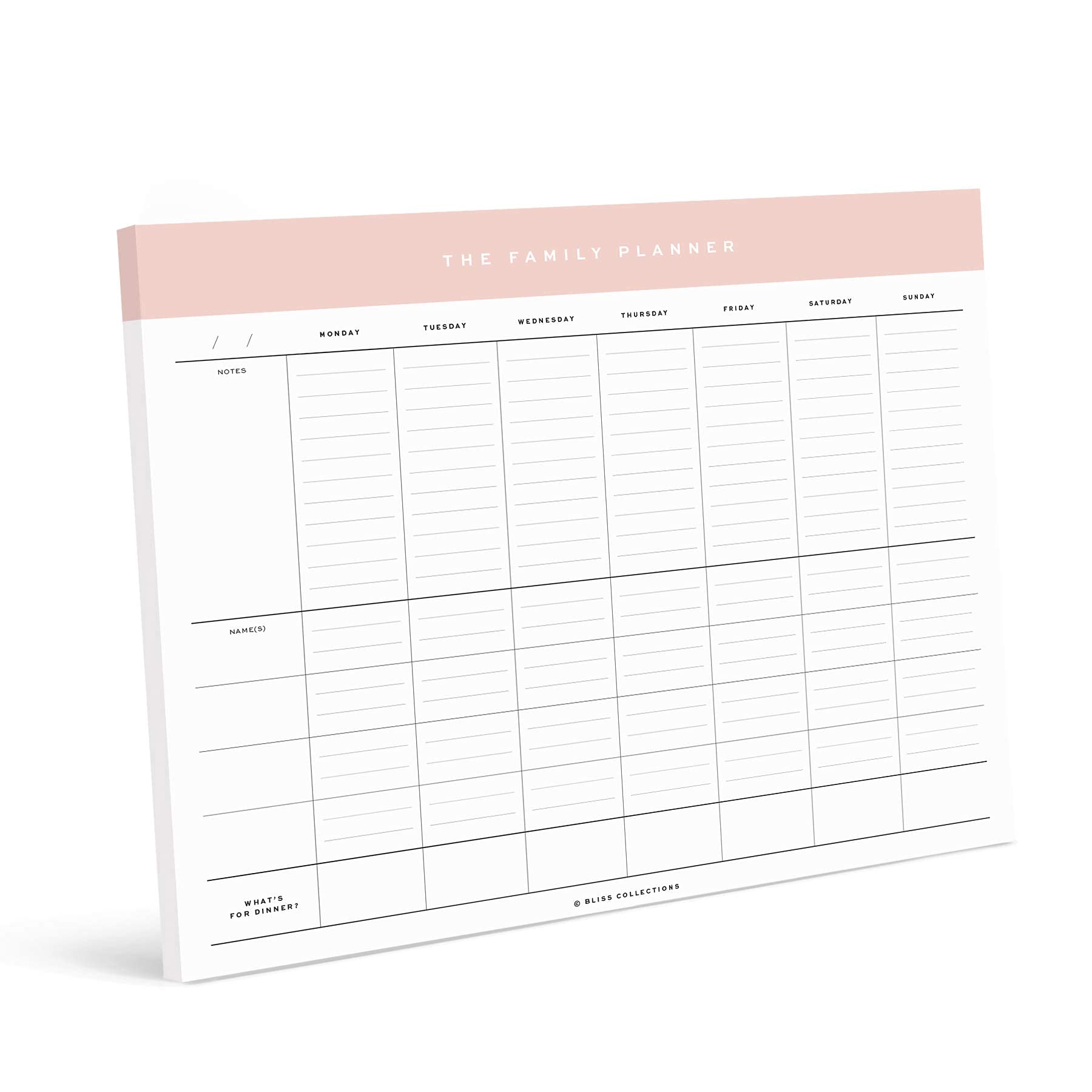 Bliss Collections Weekly Planning Pad