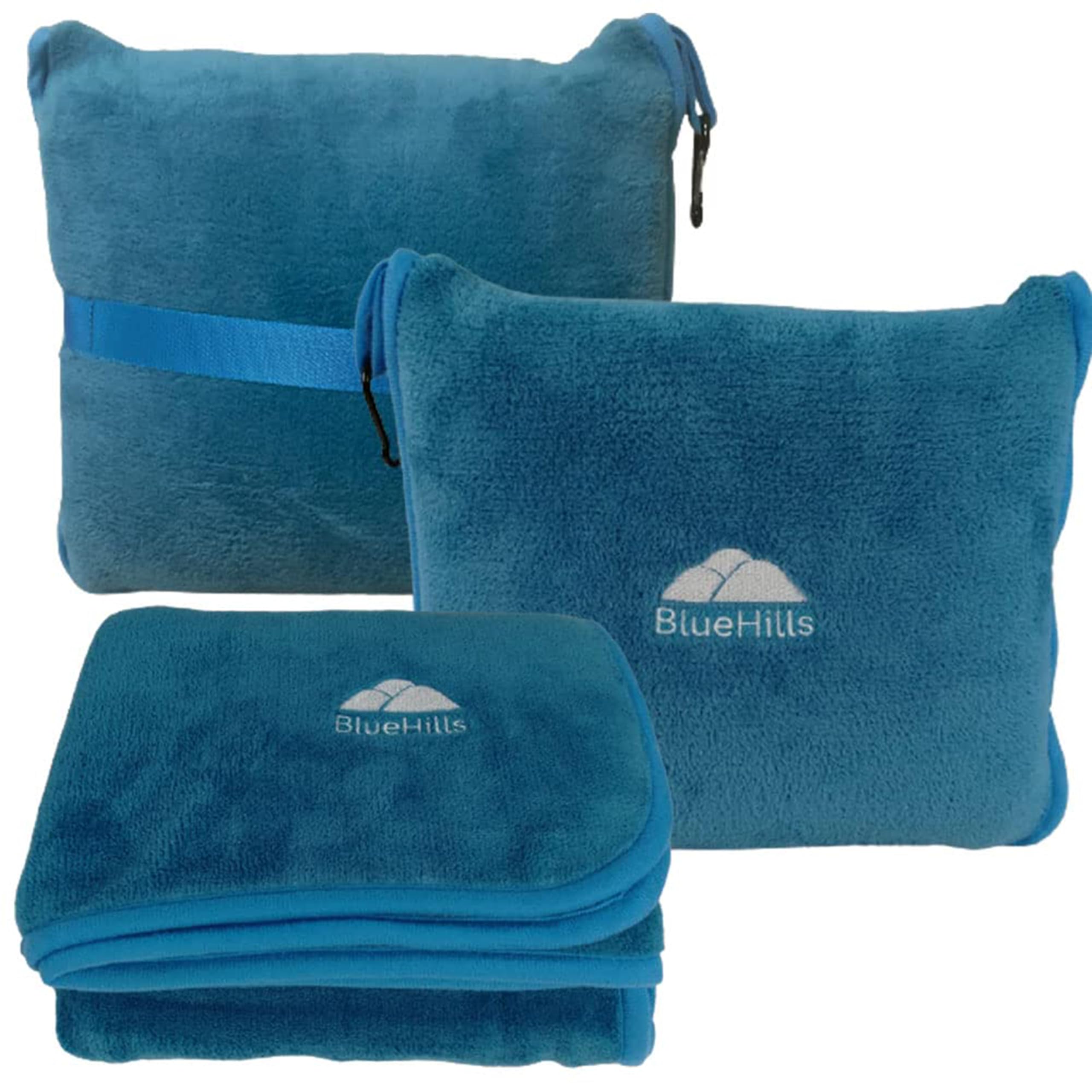 BlueHills 60 x 43 Travel Blanket Pillow
