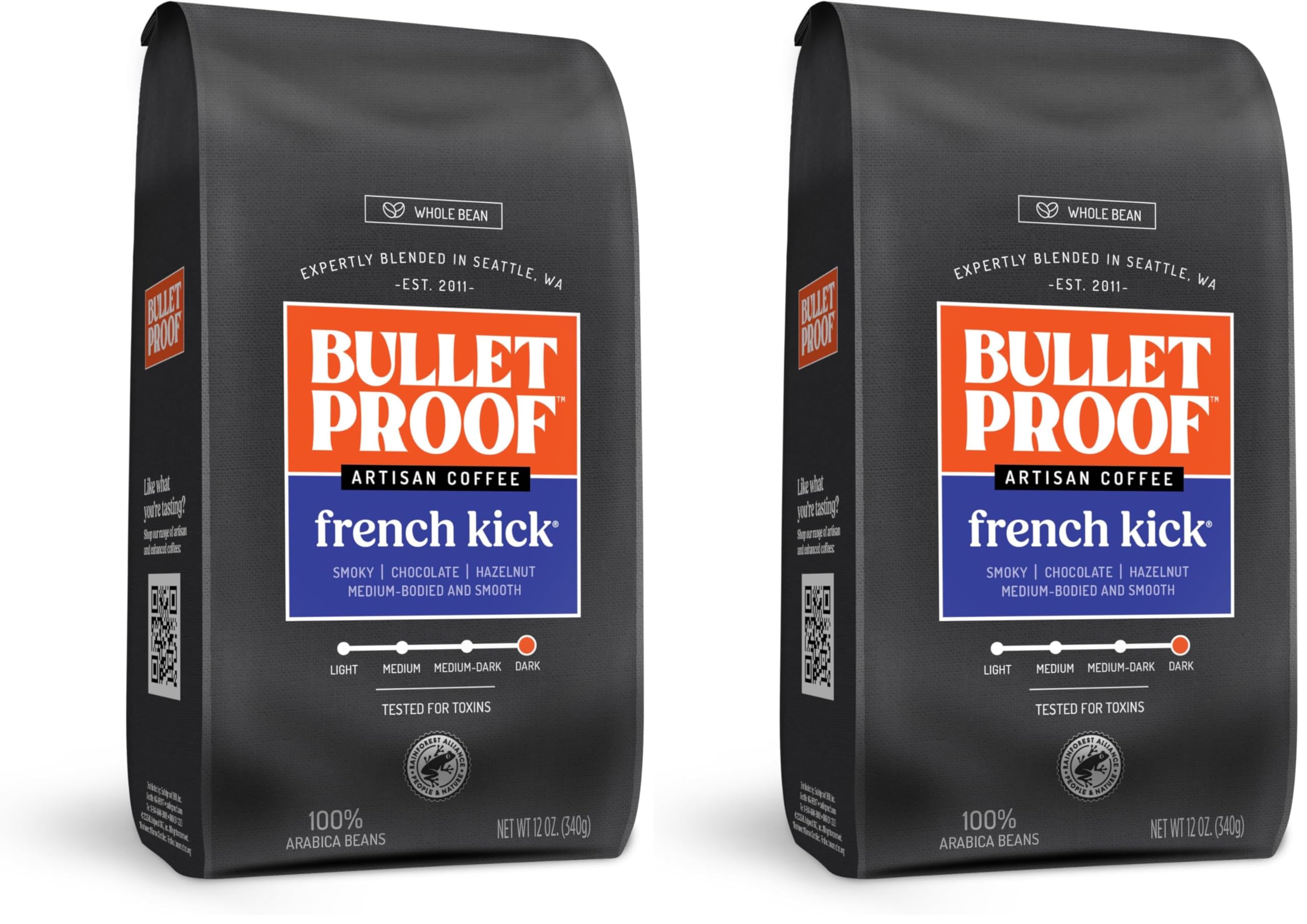 Bulletproof French Kick Dark Roast Whole Bean Coffee