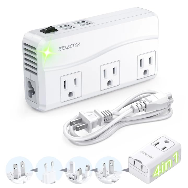 ISELECTOR 220V to 110V Travel Converter