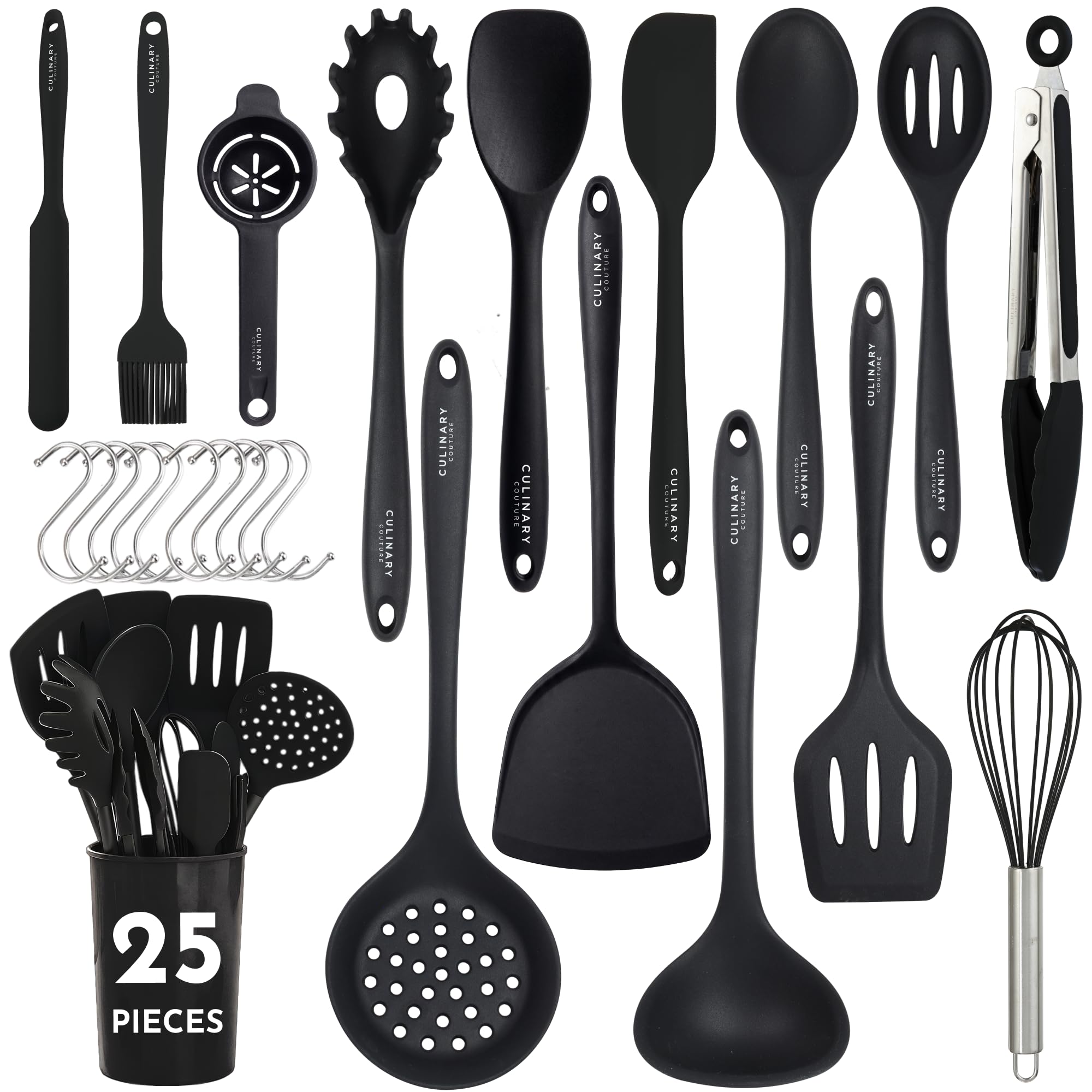 Culinary Couture 25-Piece Silicone Utensil Set