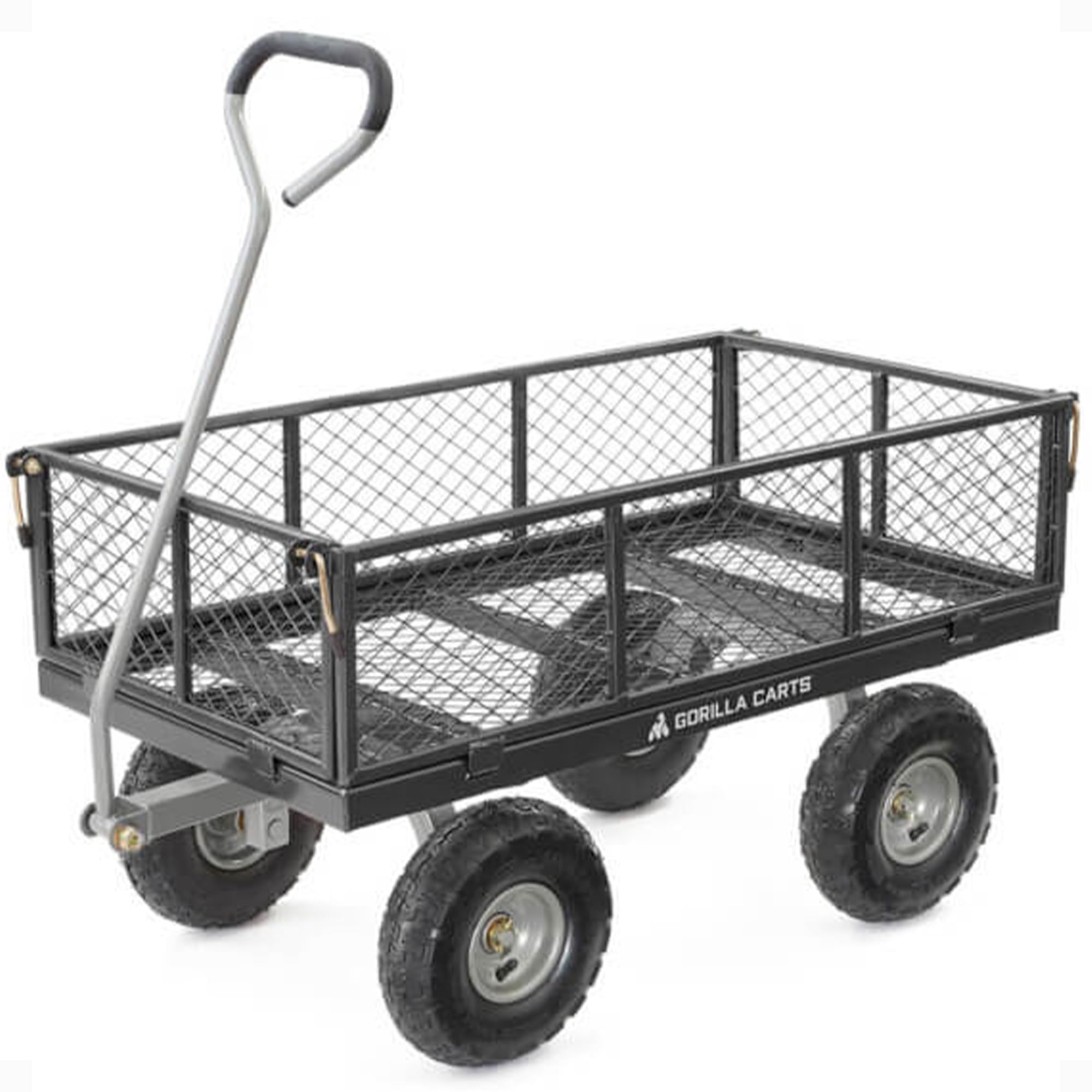 Gorilla Carts Steel Utility Cart, 4 Cu Ft