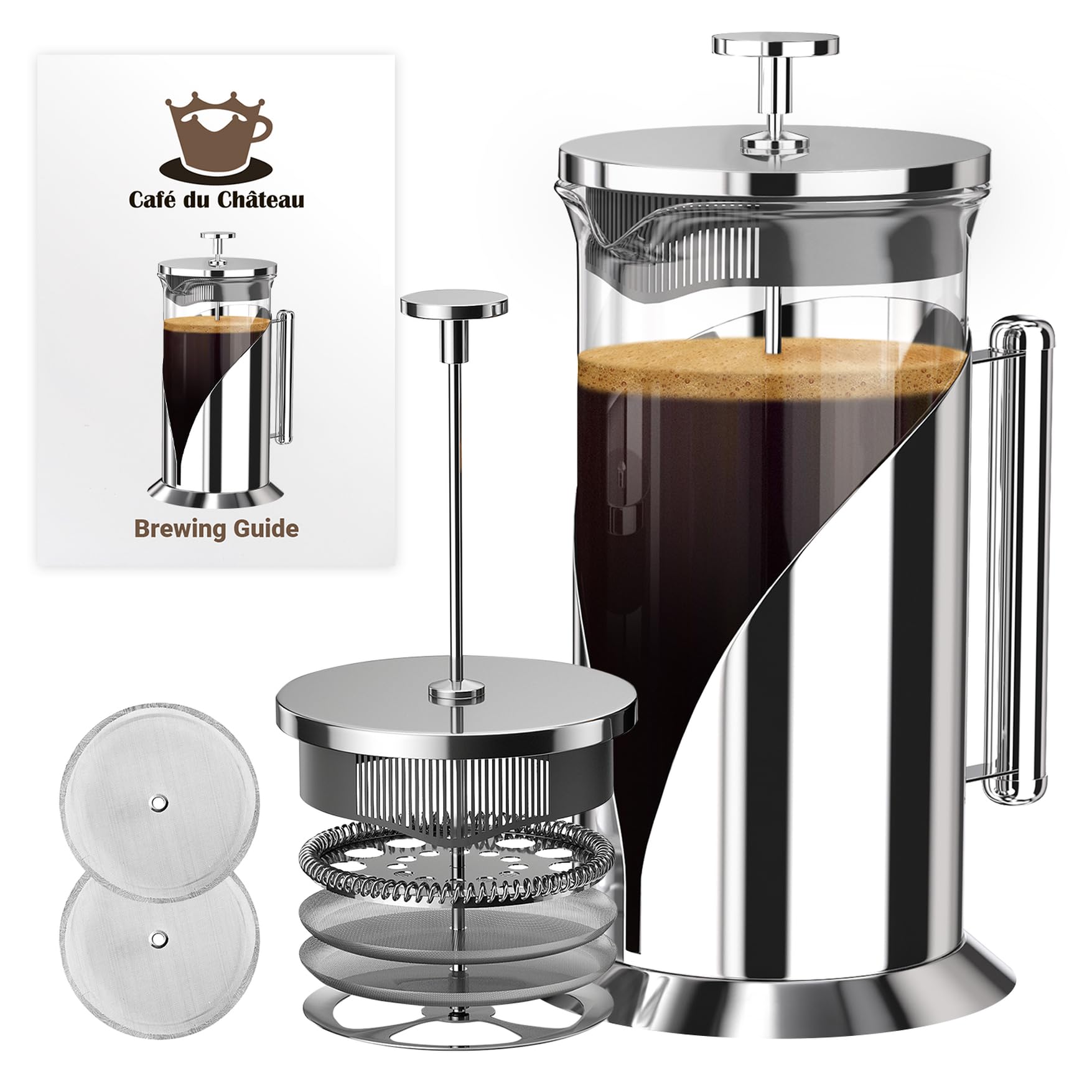 Cafe Du Chateau 34-Ounce French Press