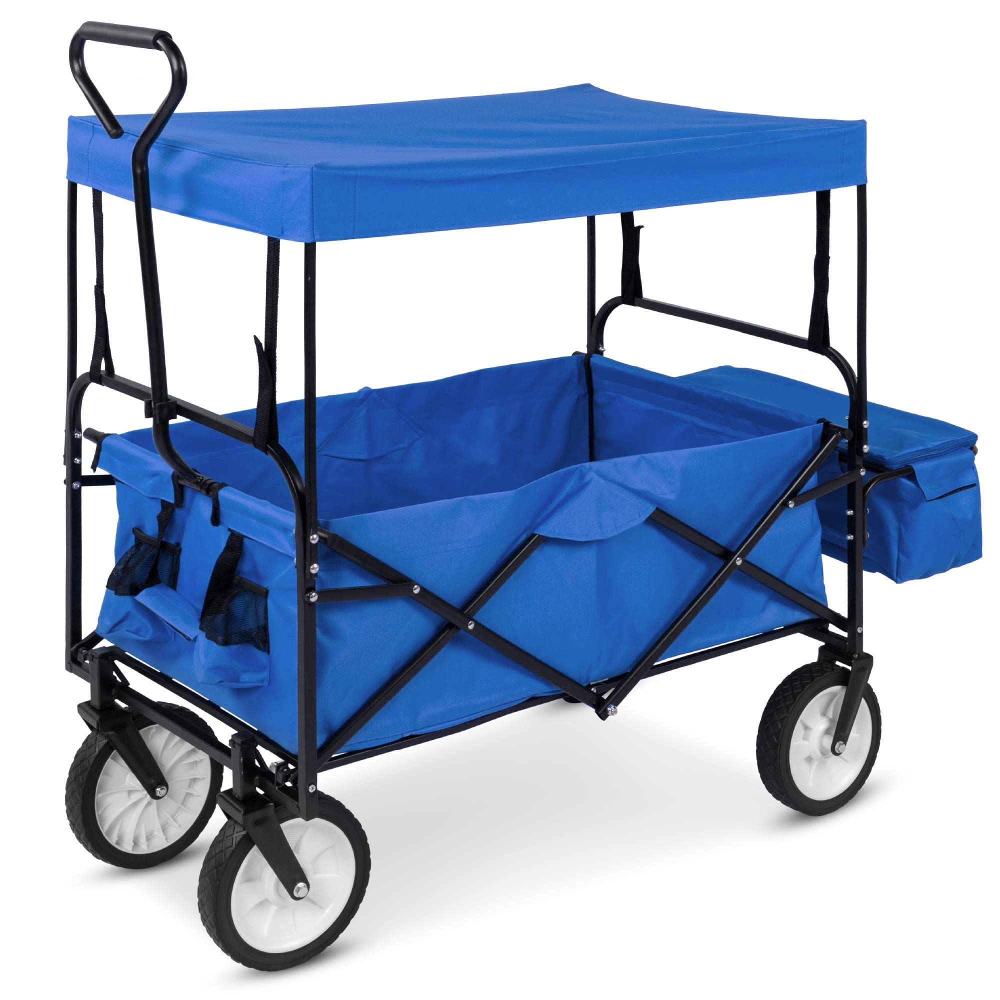 Best Choice Products Folding Utility Wagon with Canopy