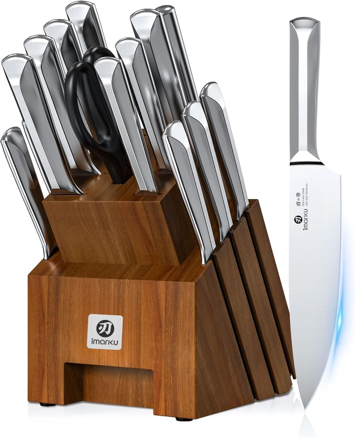 imarku 16-Piece High-Carbon Knife Set