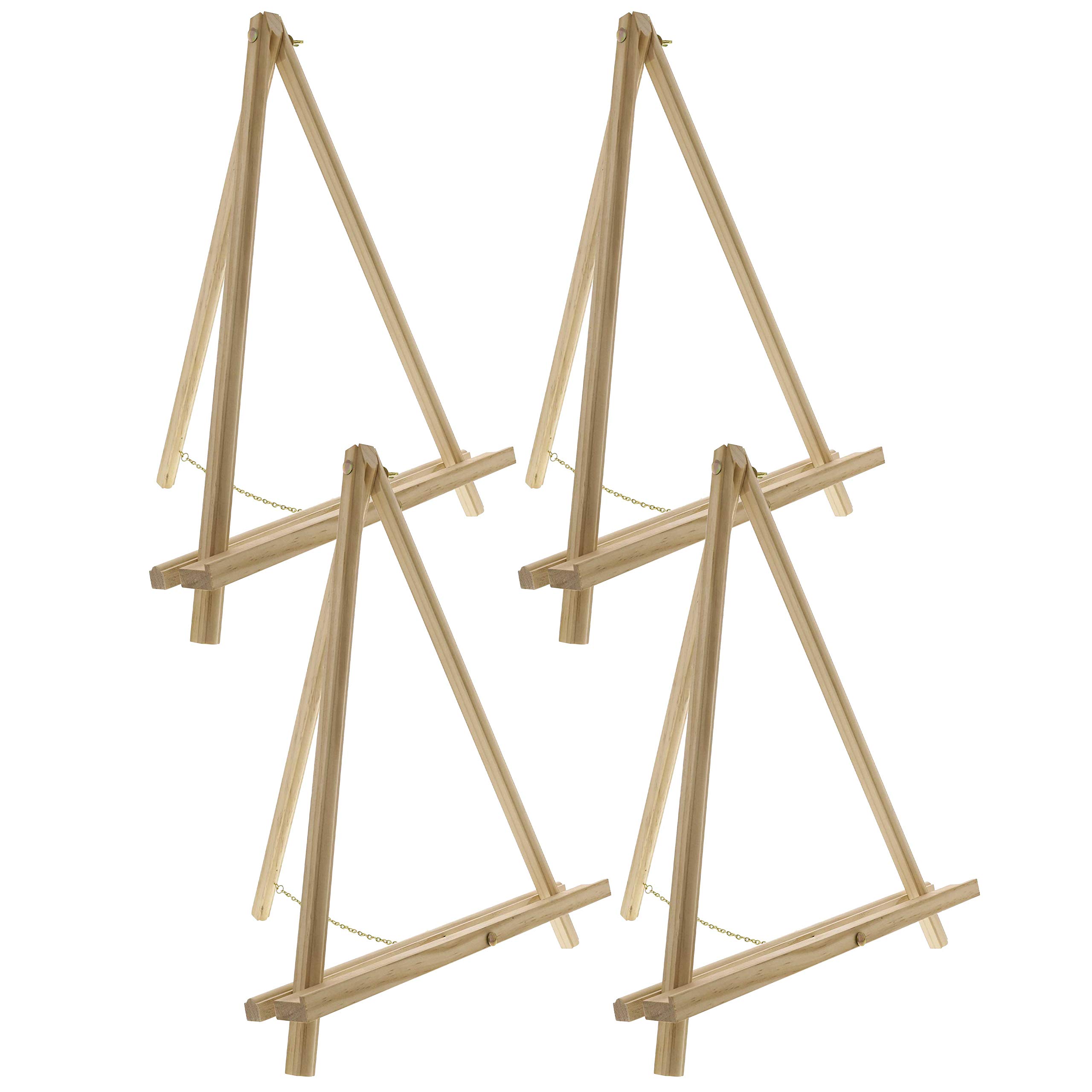 U.S. Art Supply 16-Inch Natural Wood Easels