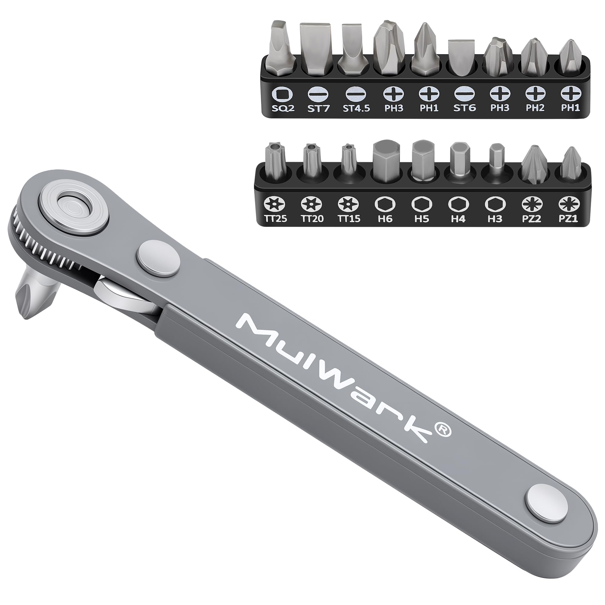 MULWARK 20-Piece Mini Ratchet Screwdriver Set