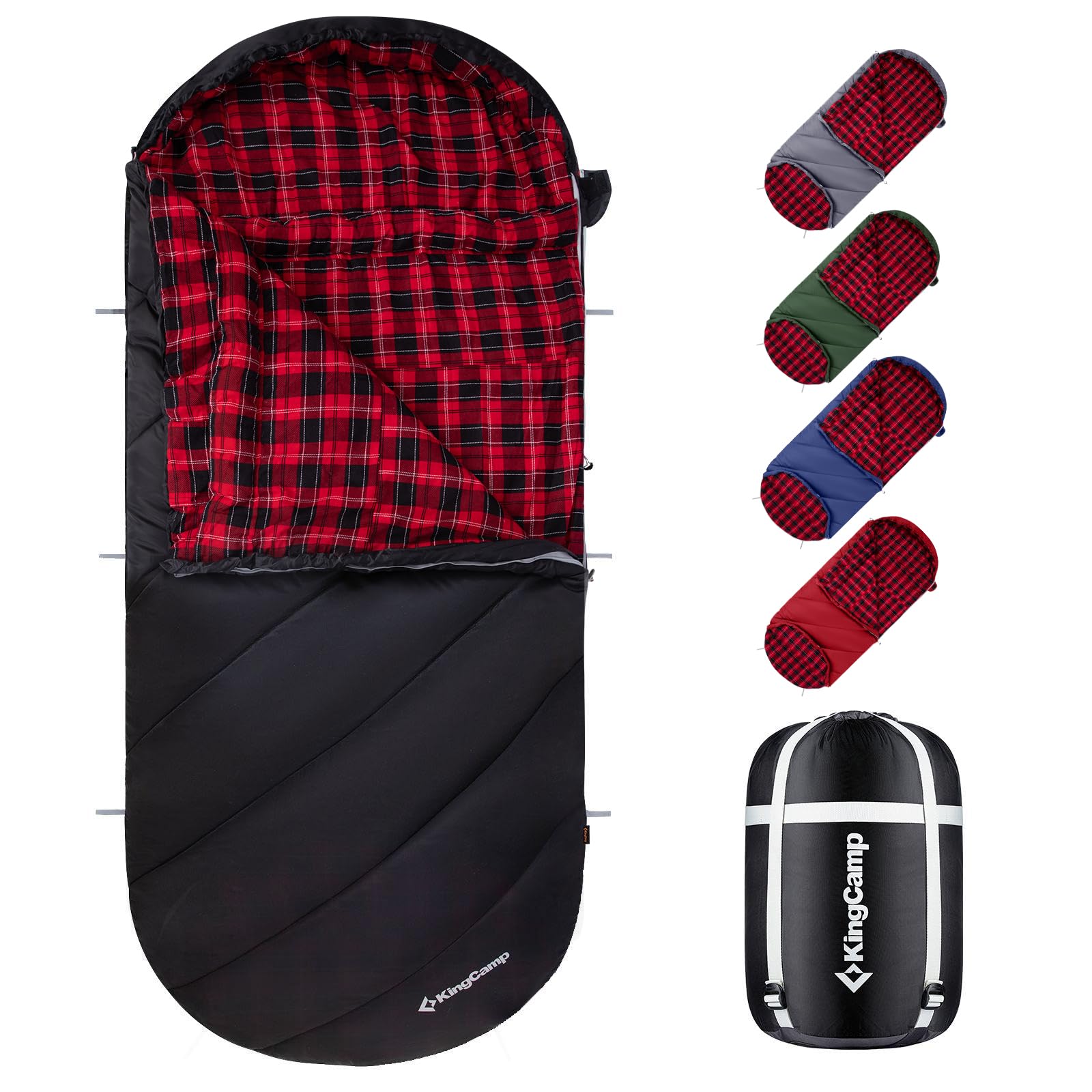 KingCamp Camping Sleeping Bag- XL with Hood