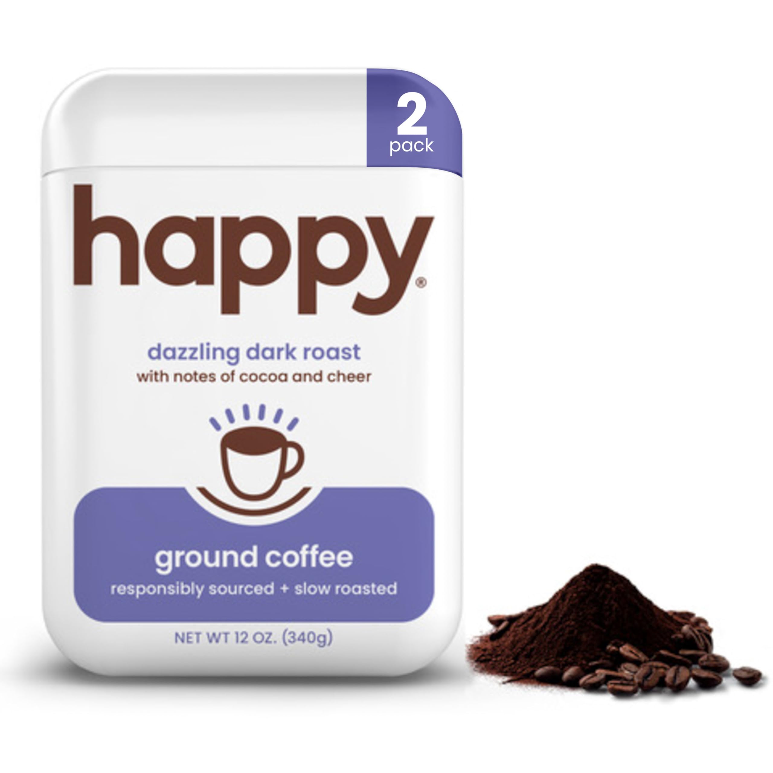 Happy Coffee Dark Roast Ground Coffee