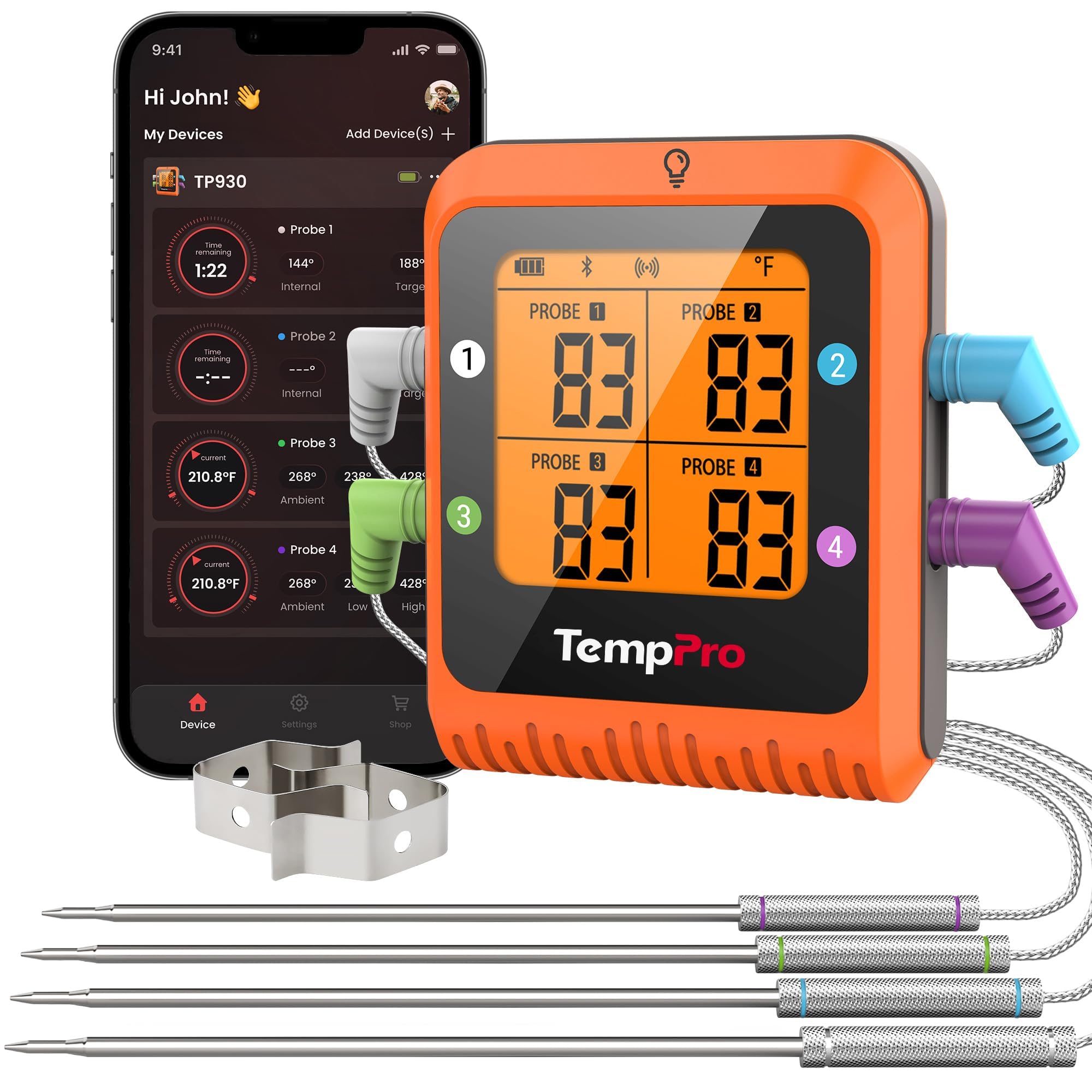 TempPro TempSync 650ft with 4 Probes