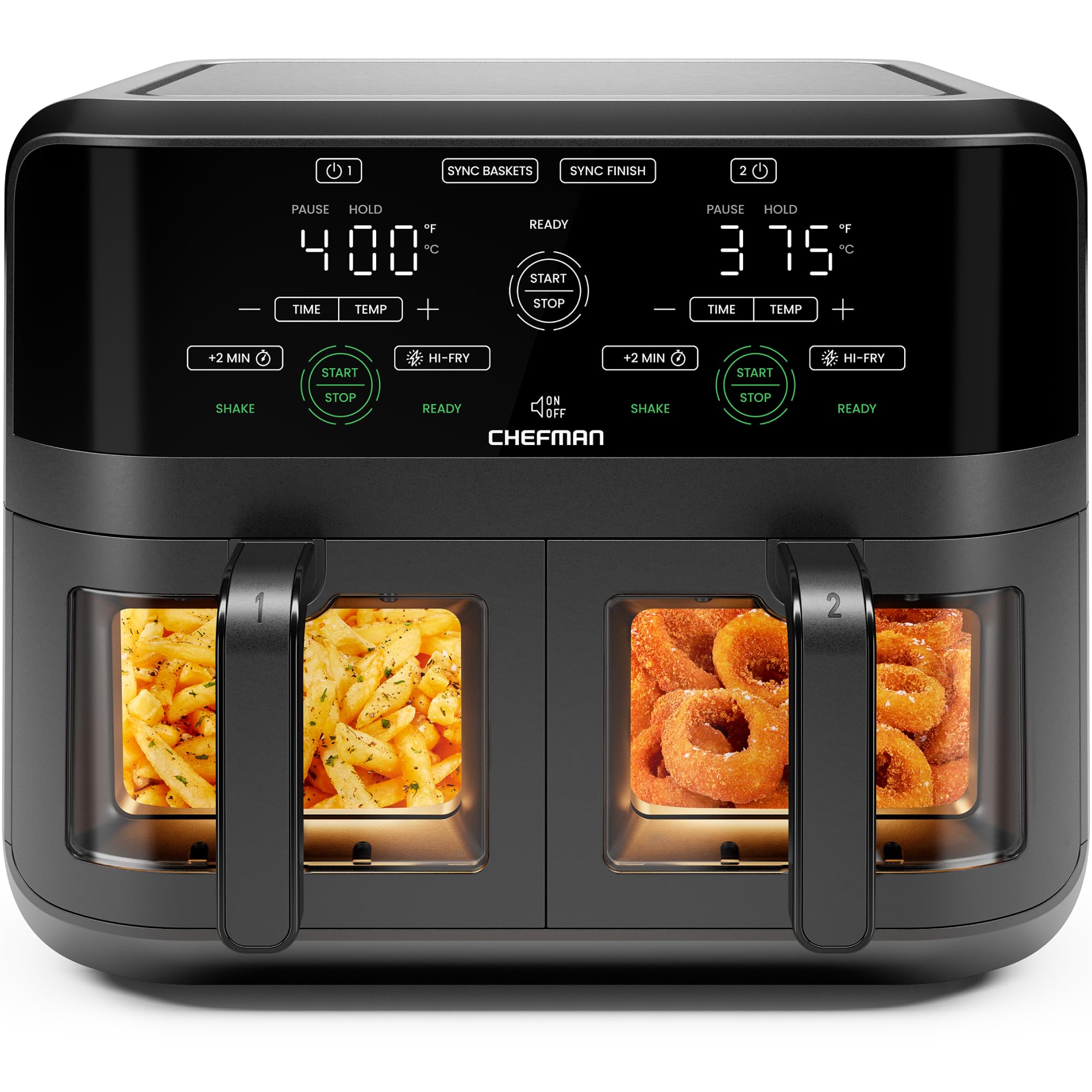 Chefman 6-Quart Dual Basket Air Fryer