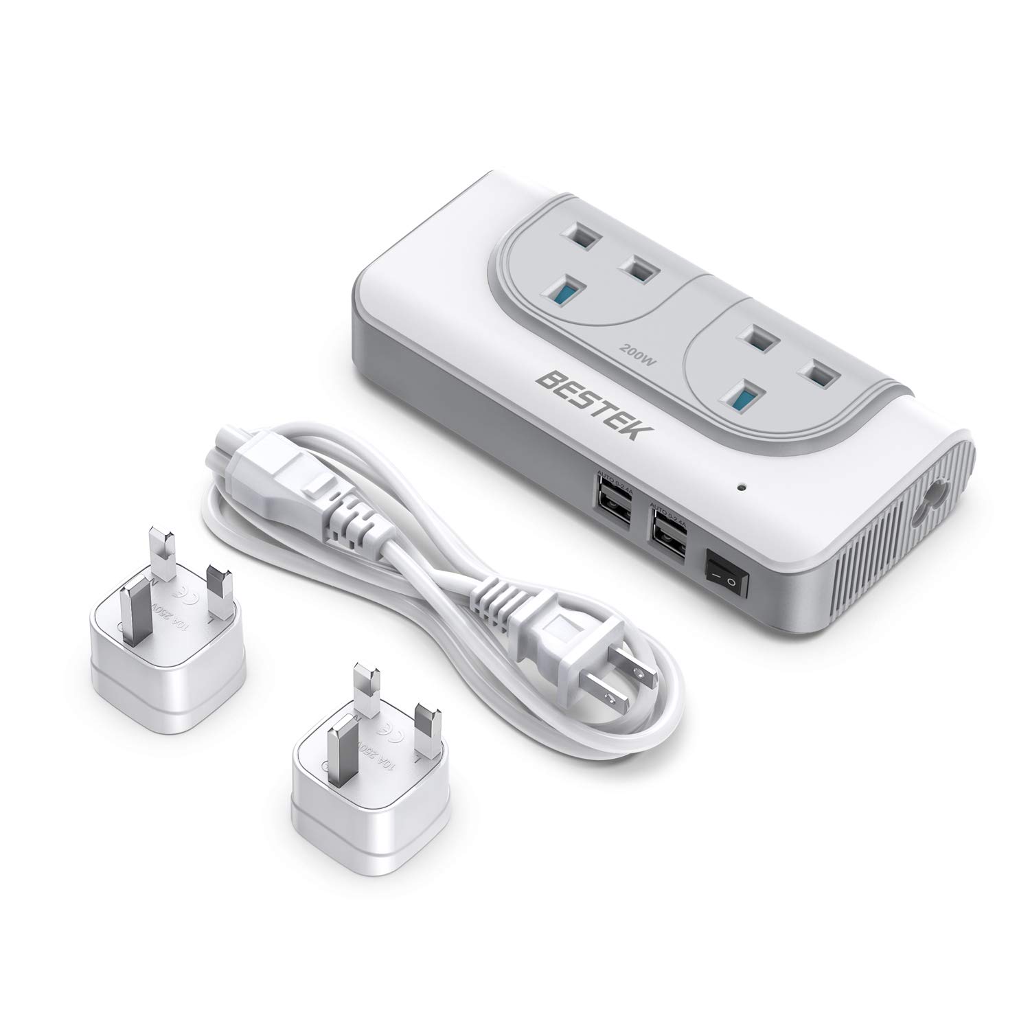 BESTEK 200W Step-Up Travel Converter