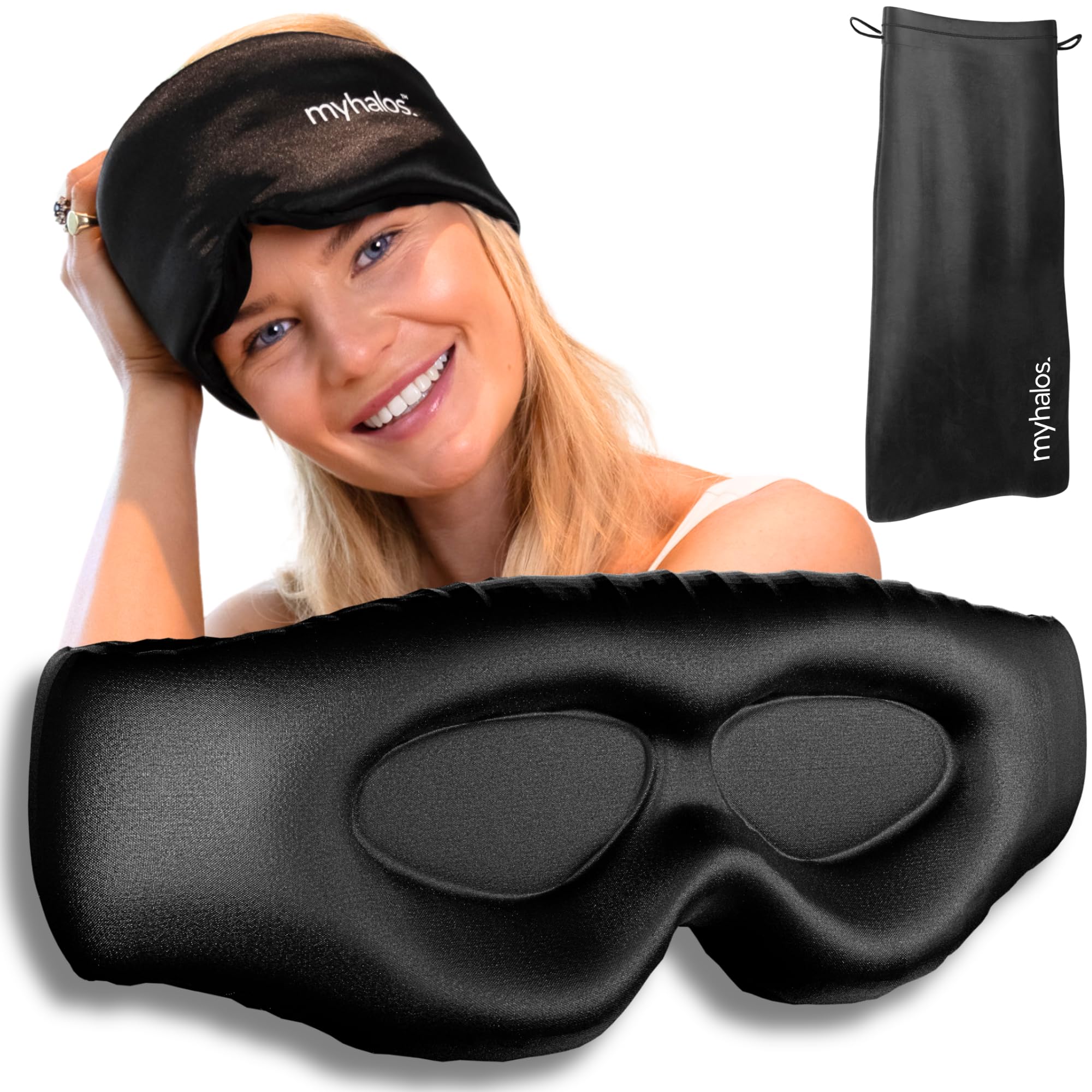 MyHalos 3D Mulberry Silk Sleep Mask