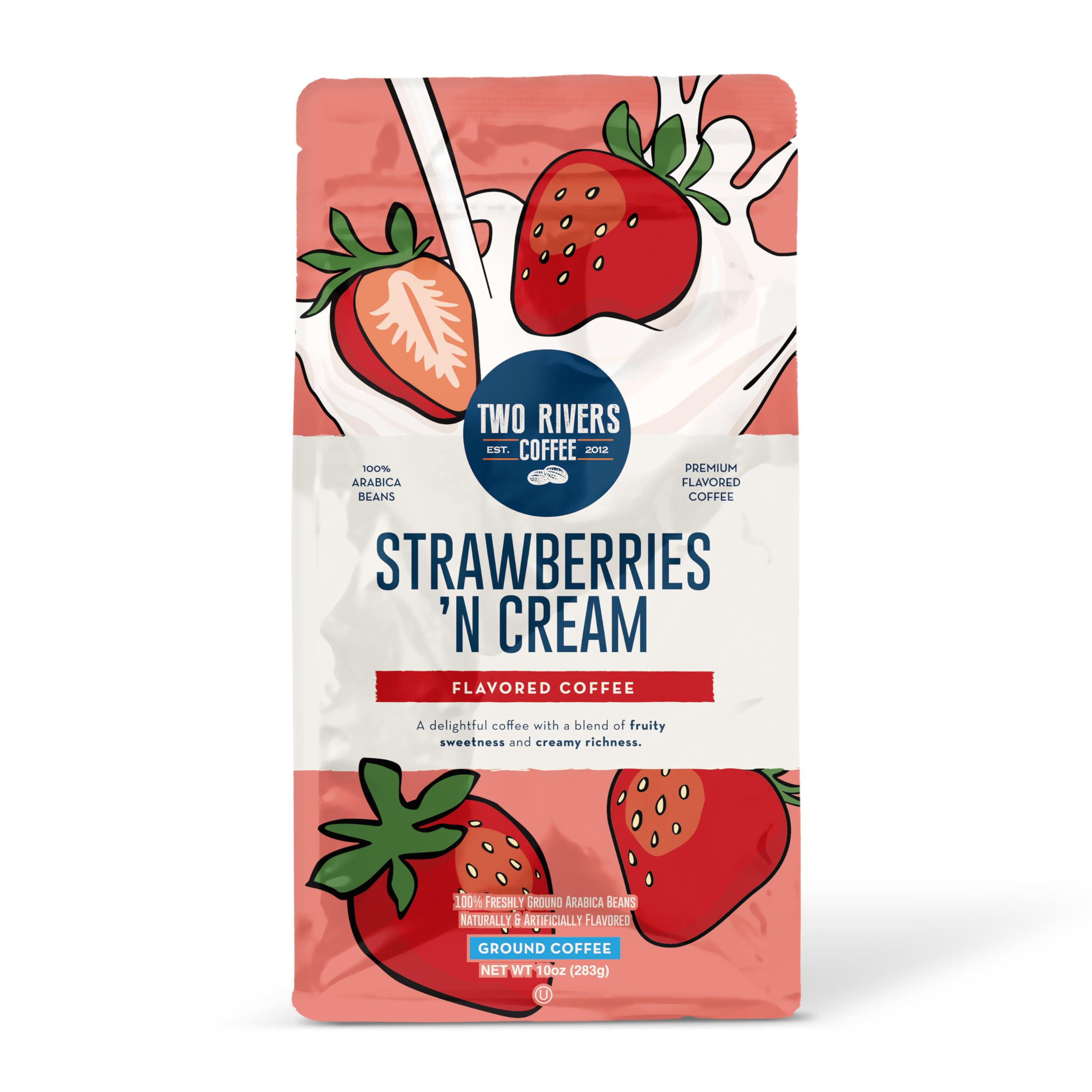 Two Rivers Strawberries N Cream Ground Coffee