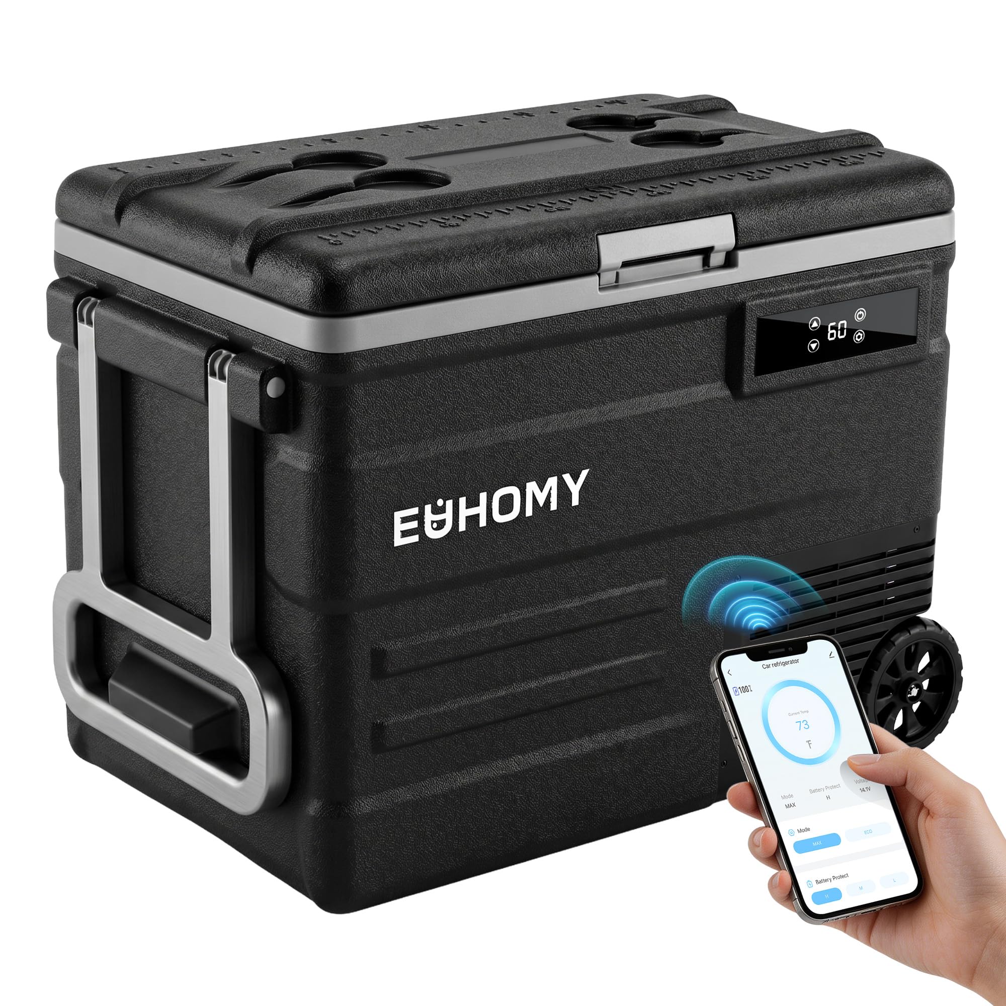 EUHOMY 59QT 12V Refrigerator