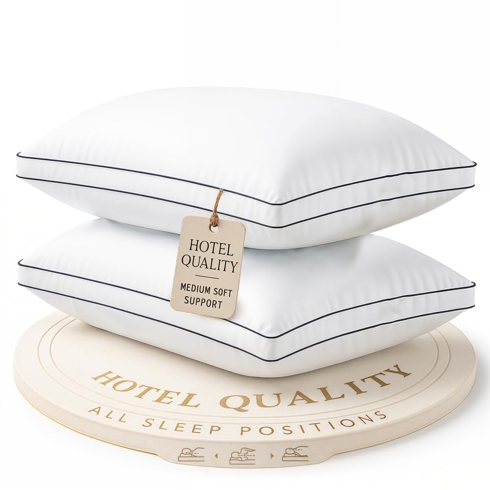 LANE LINEN King Bed Pillows, Pack of 2