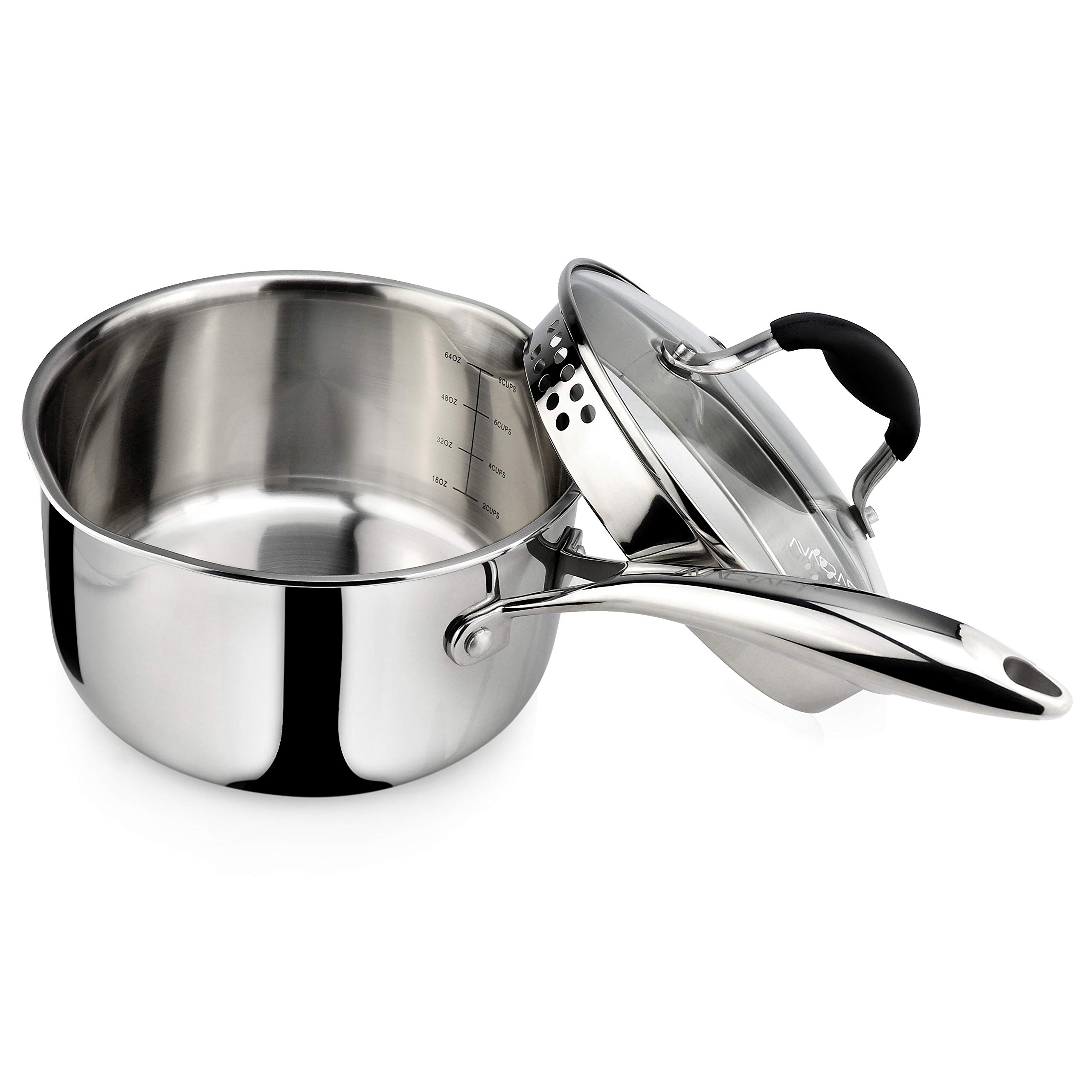 AVACRAFT 2.5 Quart Tri-Ply Saucepan