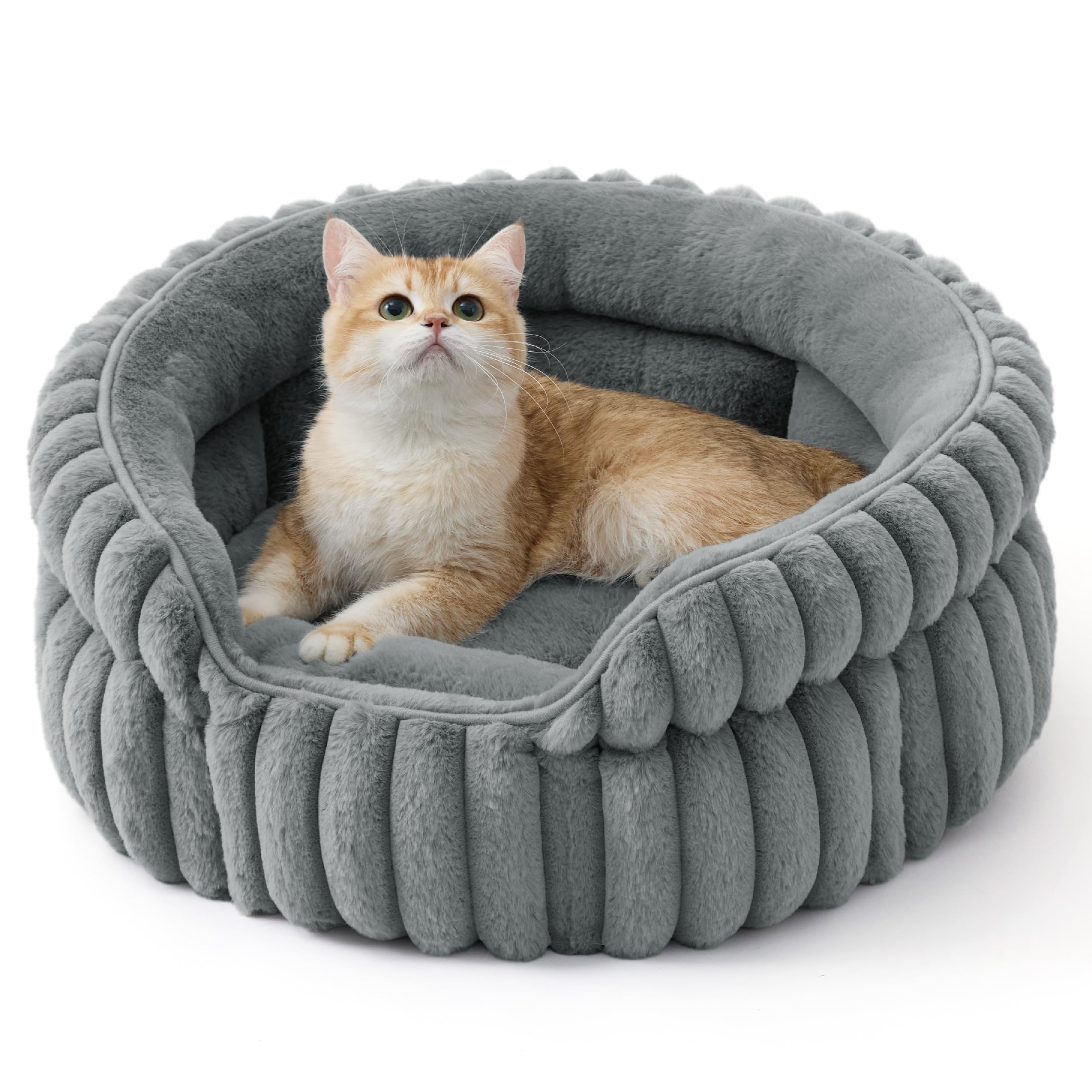 Bedsure ComfyFleece Cat Bed, 20-Inch