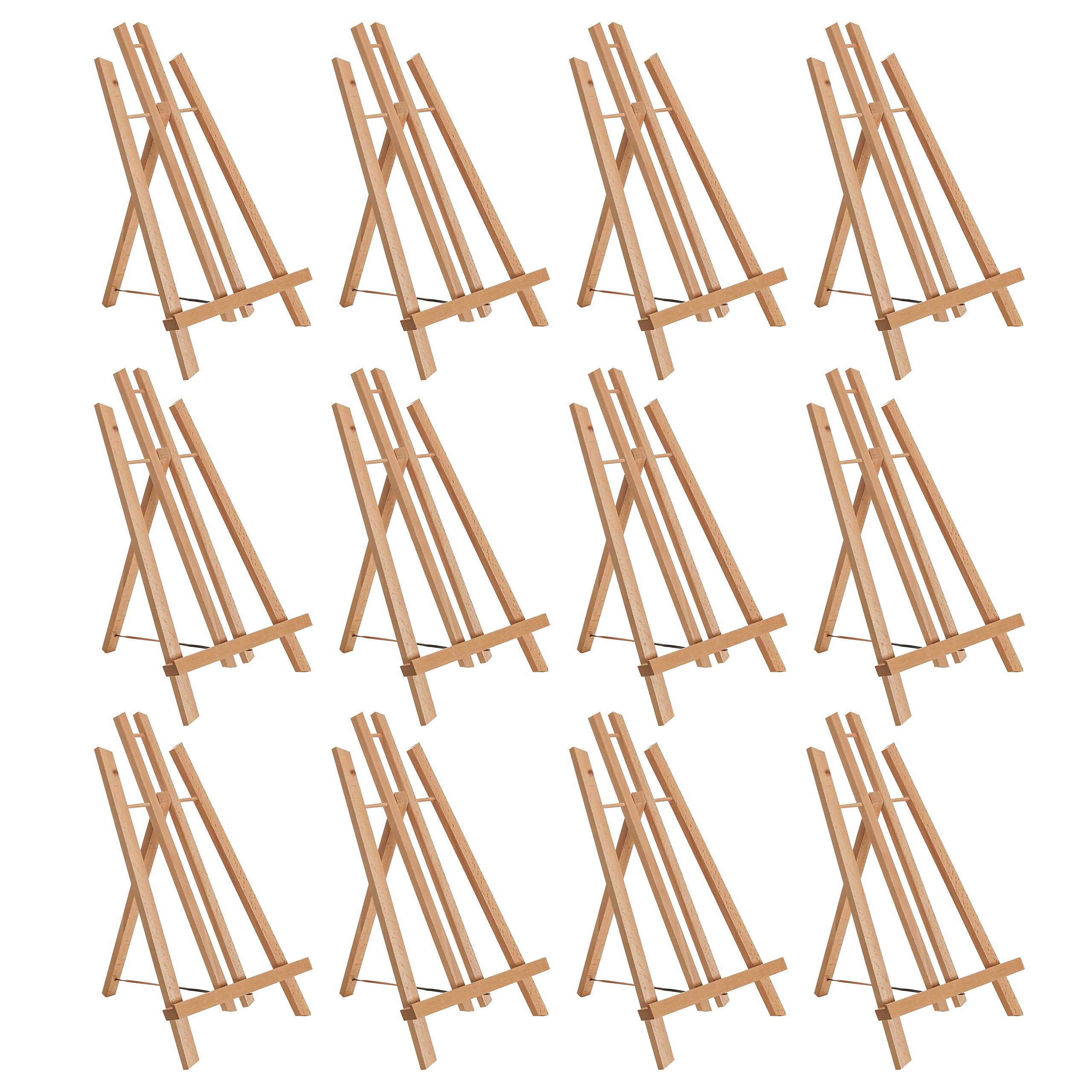 U.S. Art Supply 14-Inch Beechwood Table Easels