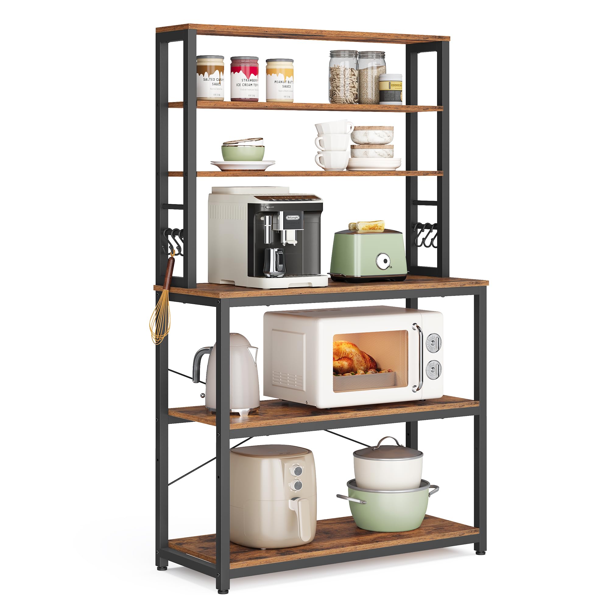 VASAGLE Coffee Bar, 6-Tier Baker's Rack
