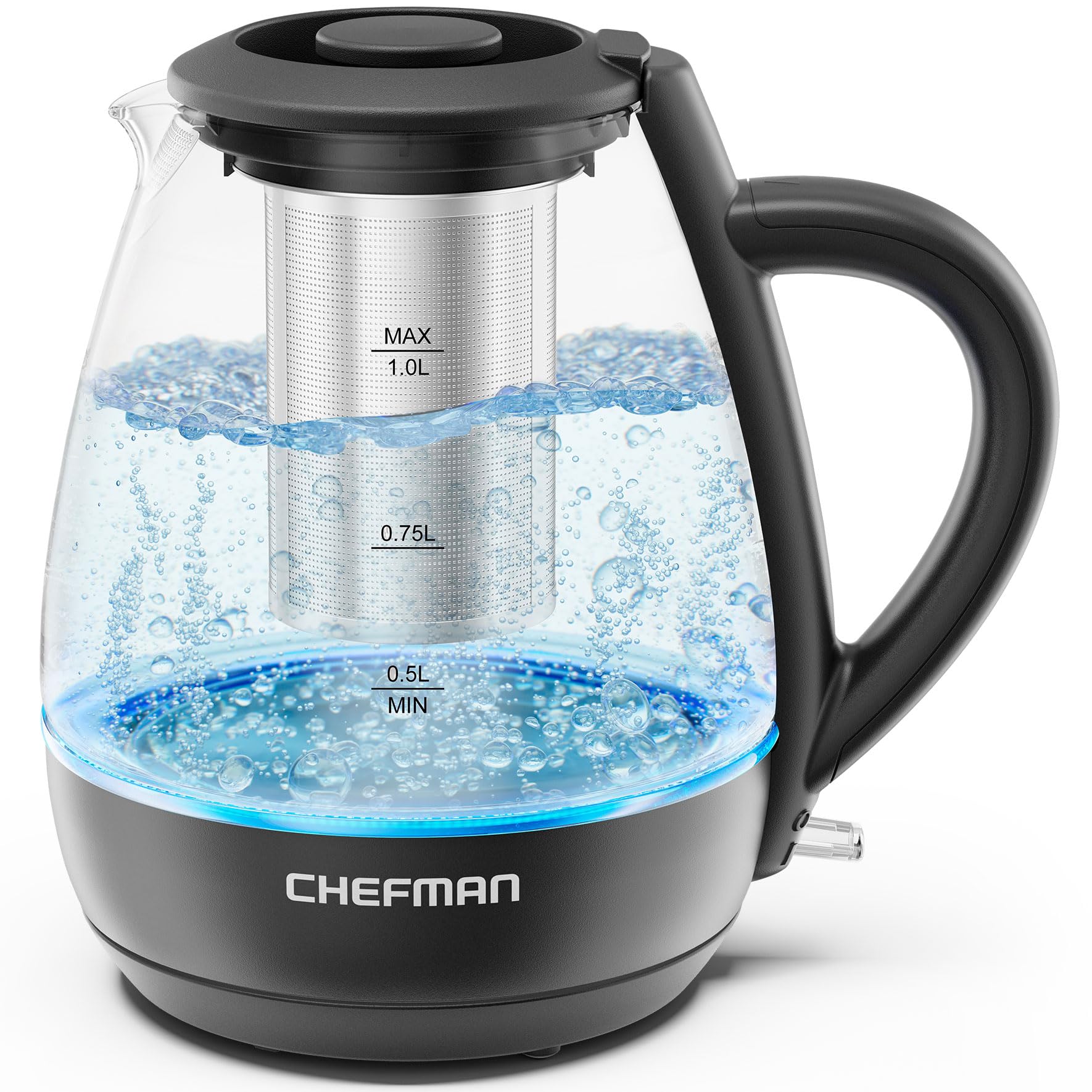 Chefman Compact 1L Kettle with Infuser